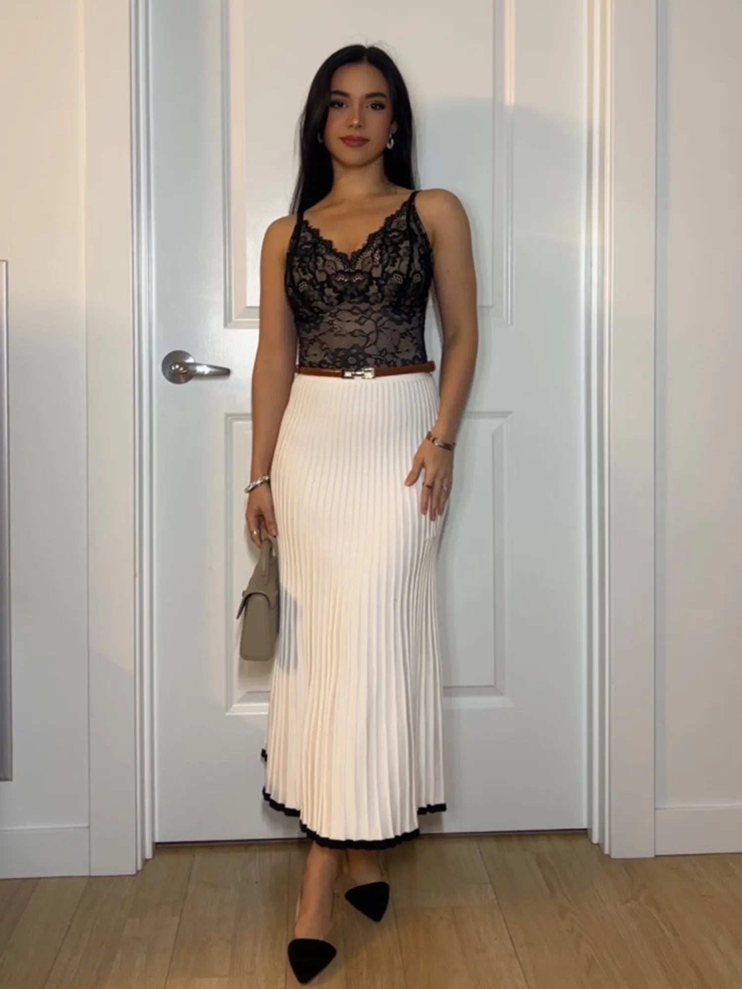 Feelingirl Lace V-Neck Full Body Underwear Bodysuit