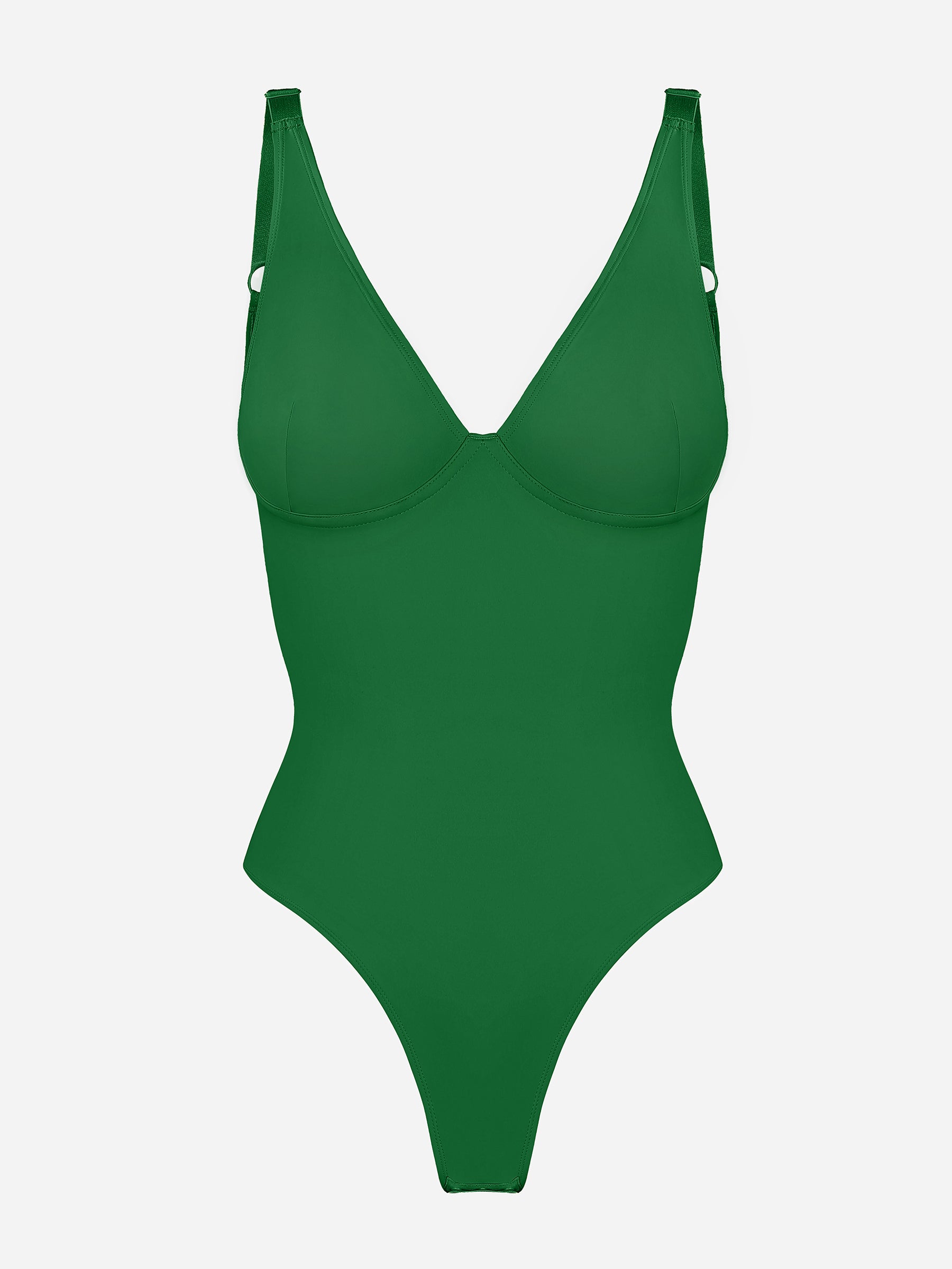 Feelingirl Deep V Neck Tummy Control Shapewear Bodysuit