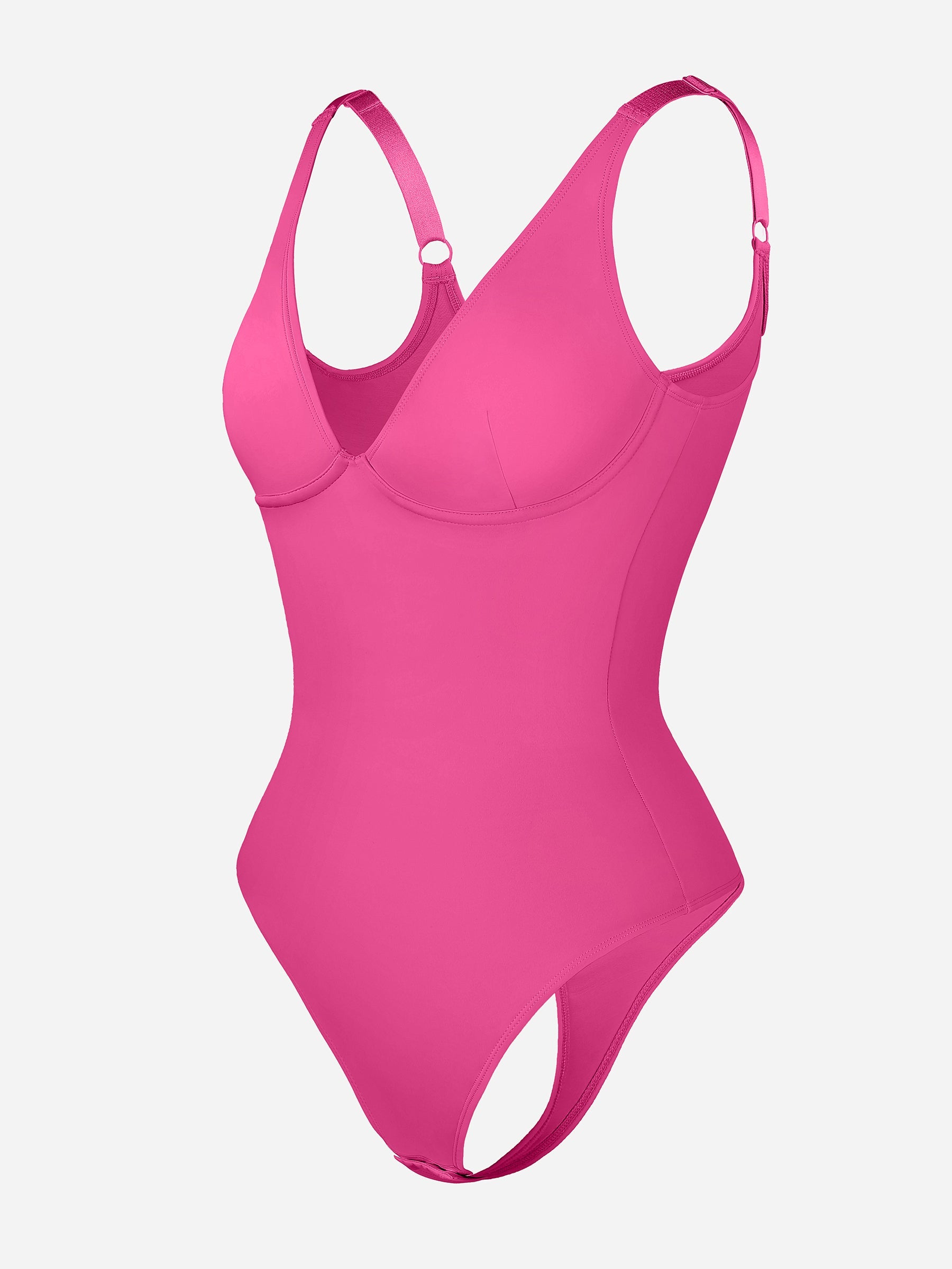 Feelingirl Deep V Neck Tummy Control Shapewear Bodysuit