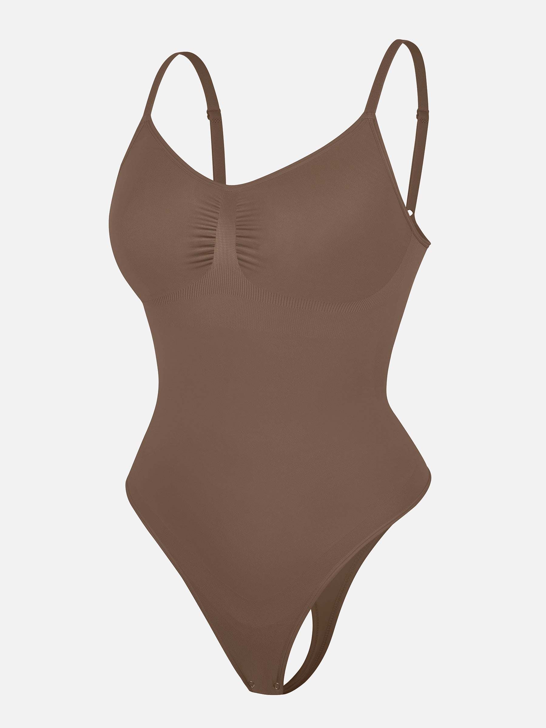 Feelingirl Tummy Control Seamless Thong Bodysuit