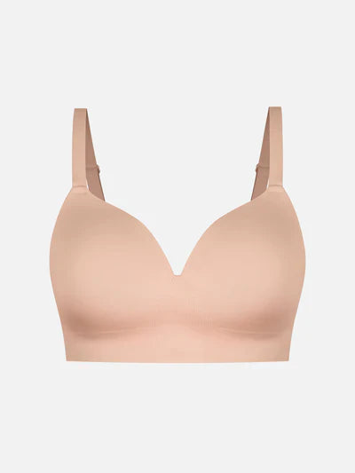 Feelingirl Wireless Seamless Push-Up V-neck Bra