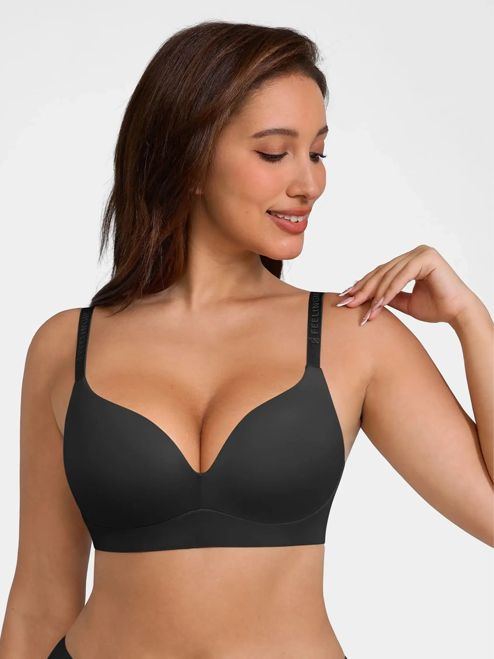 Feelingirl Cloud Soft Wireless Bra Seamless Lift Support Everyday Wear