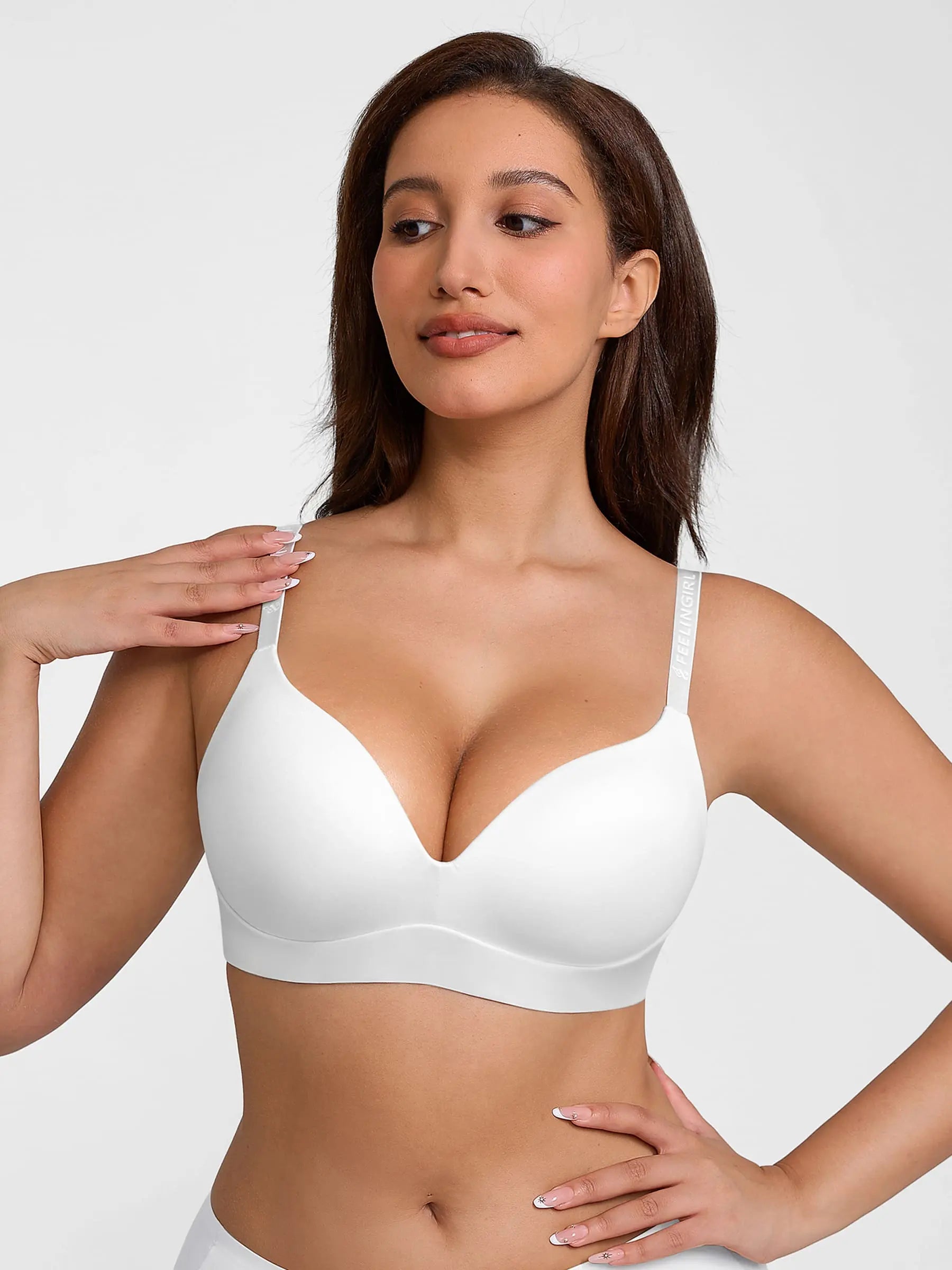 Feelingirl Cloud Soft Wireless Bra Seamless Lift Support Everyday Wear