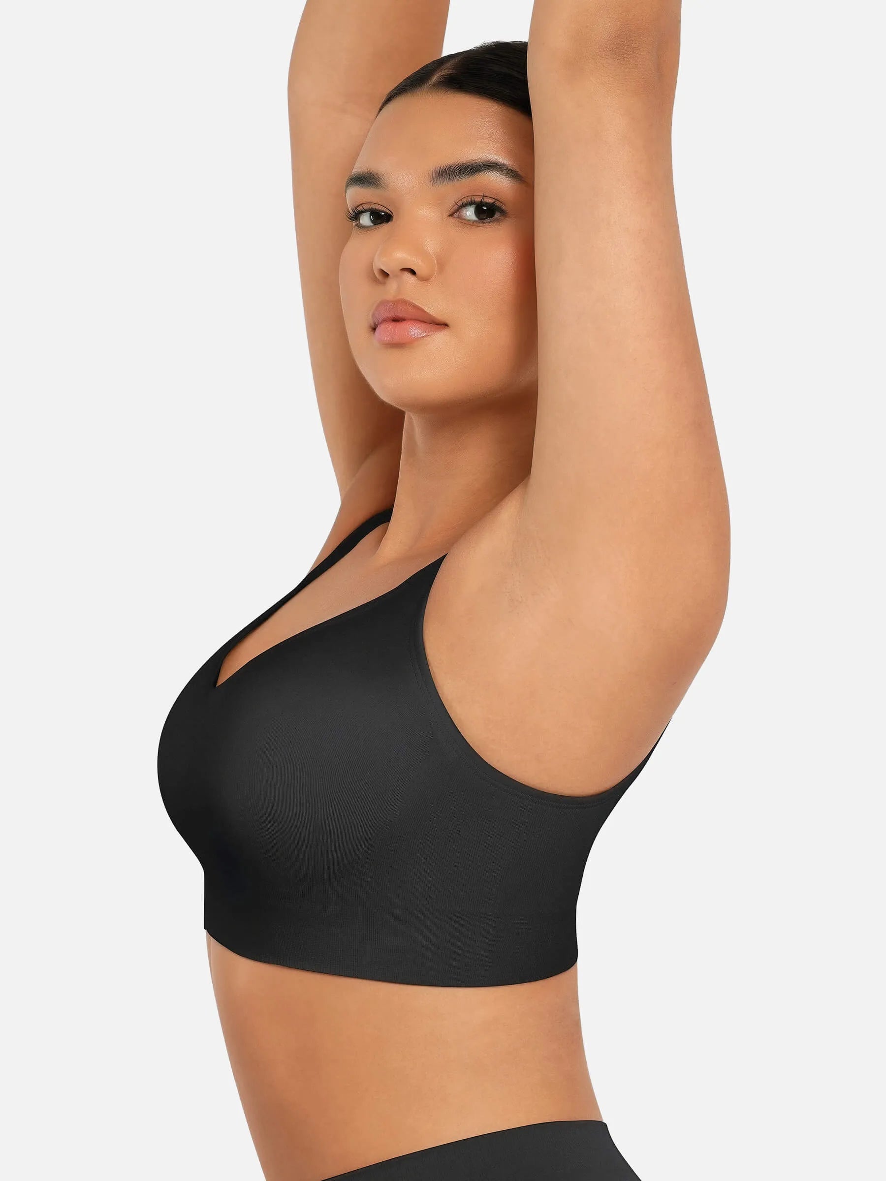 Feelingirl Built-in Soft Cups Full Coverage Wireless Bra