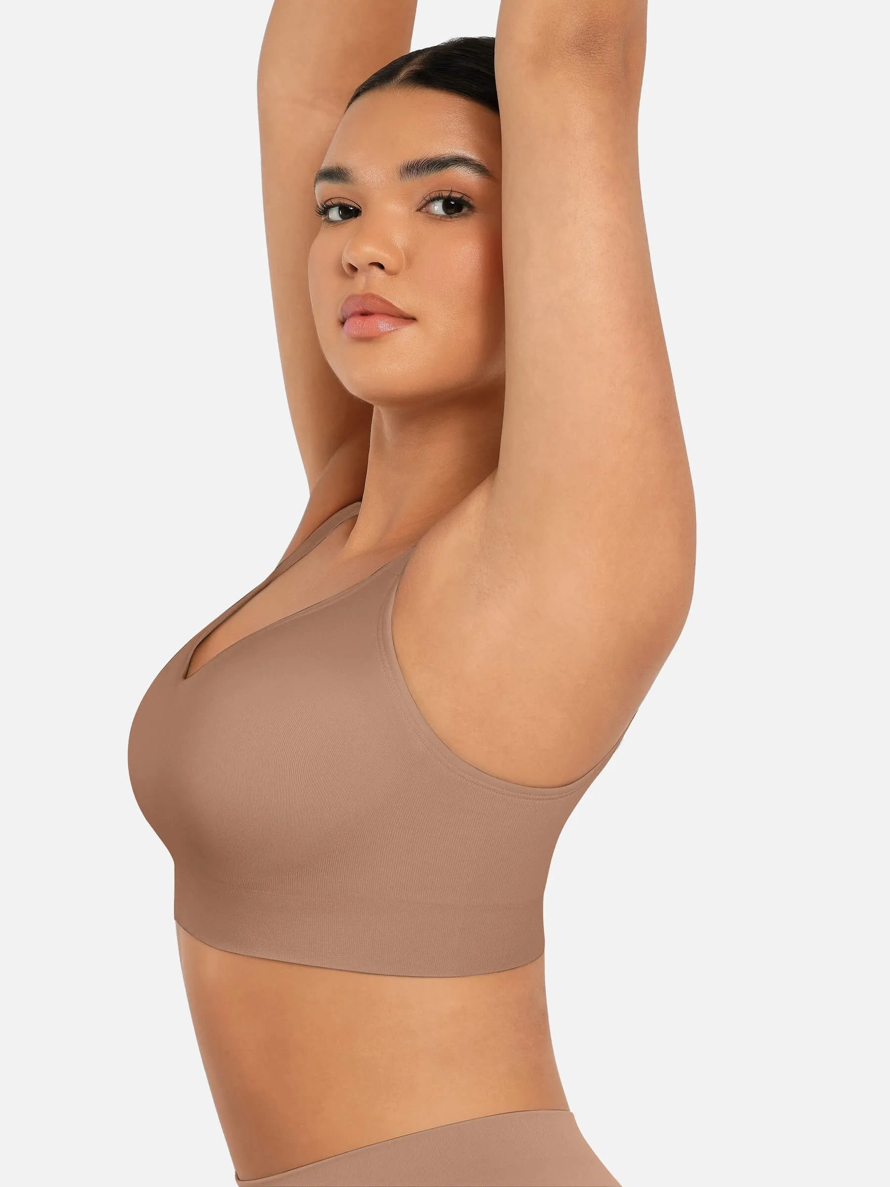Feelingirl Built-in Soft Cups Full Coverage Wireless Bra