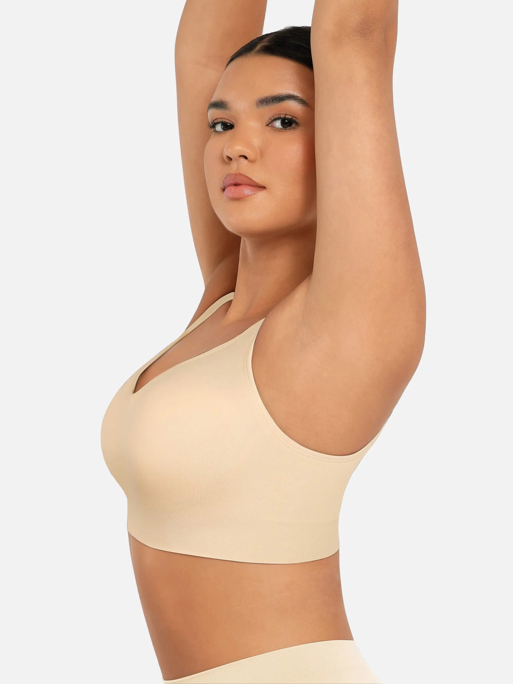 Feelingirl Built-in Soft Cups Full Coverage Wireless Bra