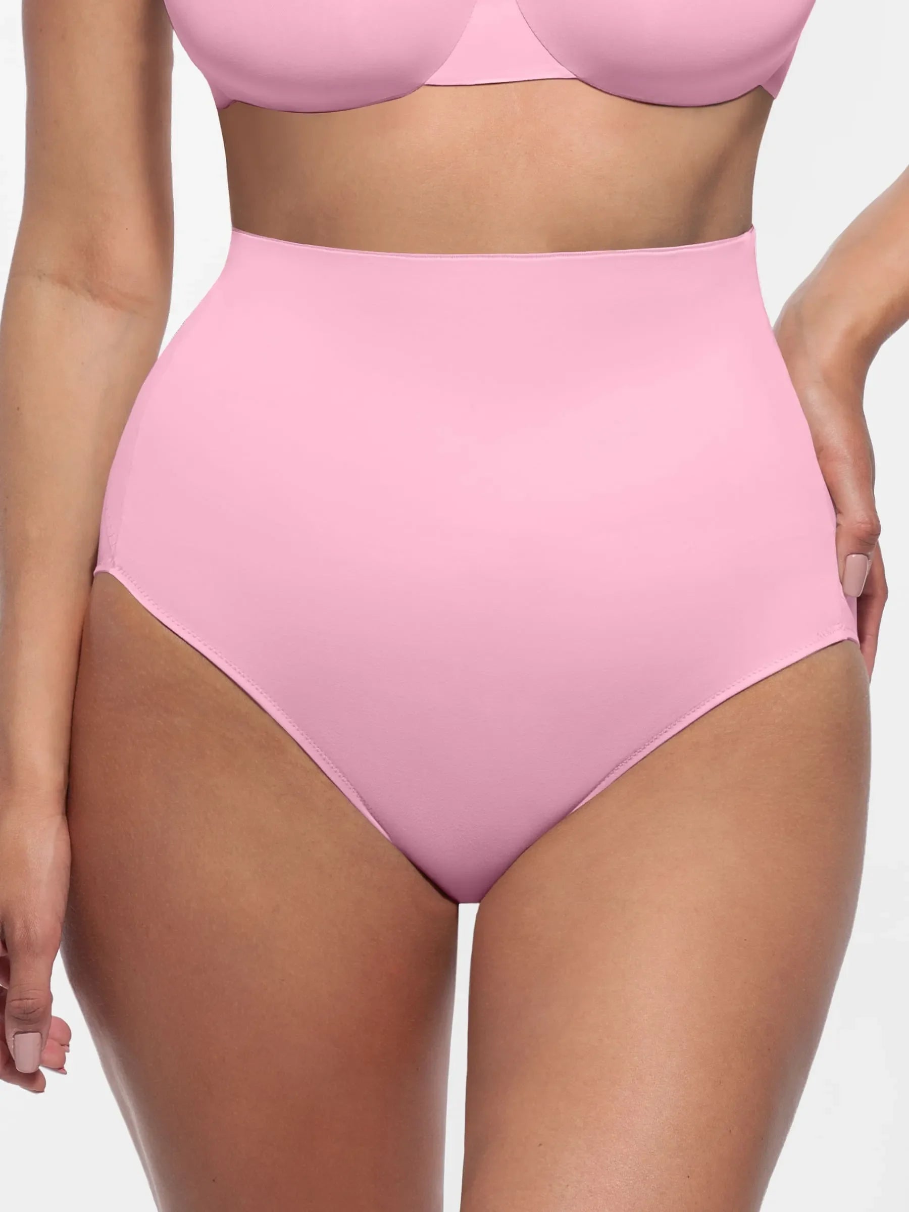 Feelingirl Built-in Elastic Mid-Waist Shaping Panties