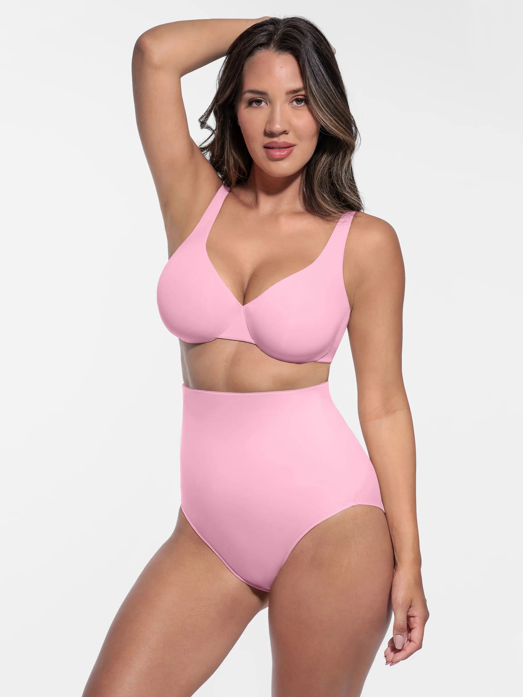 Feelingirl Built-in Elastic Mid-Waist Shaping Panties