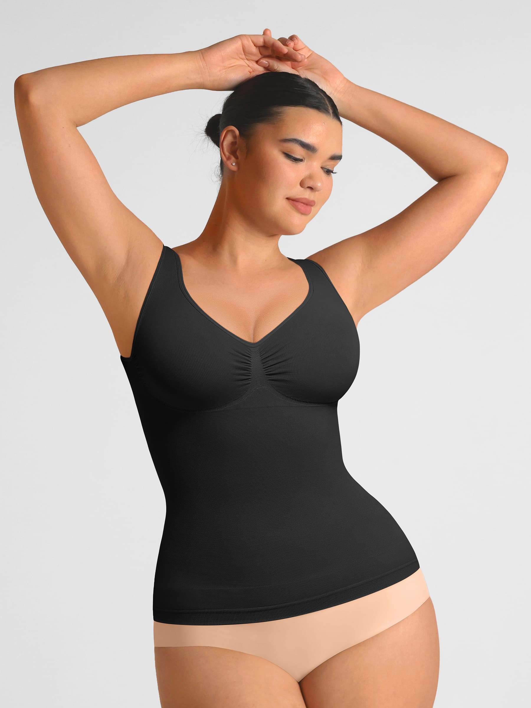 Feelingirl Bust Support Waist and Abdomen Control Shape Wide Straps Tank Top