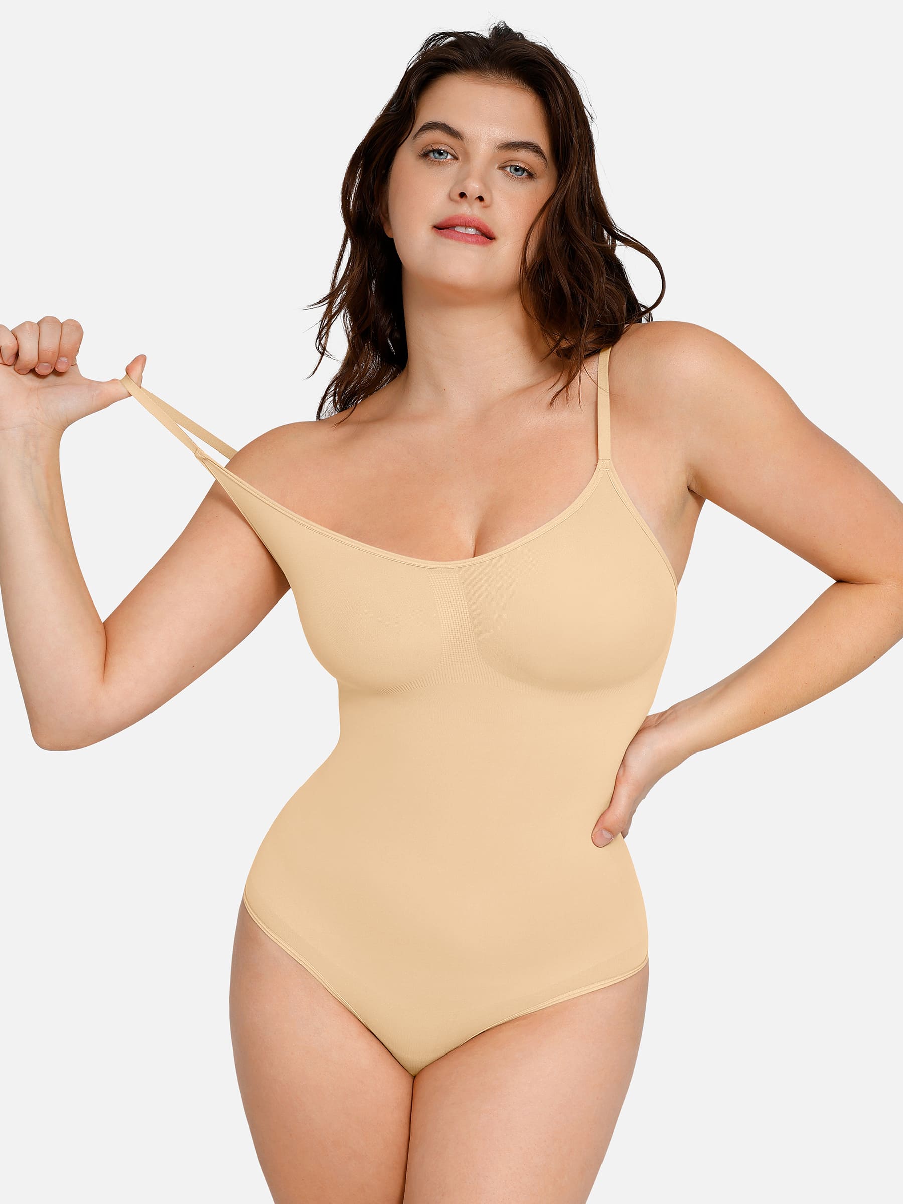 Feelingirl Everyday Wear Seamless Thong Bodysuit