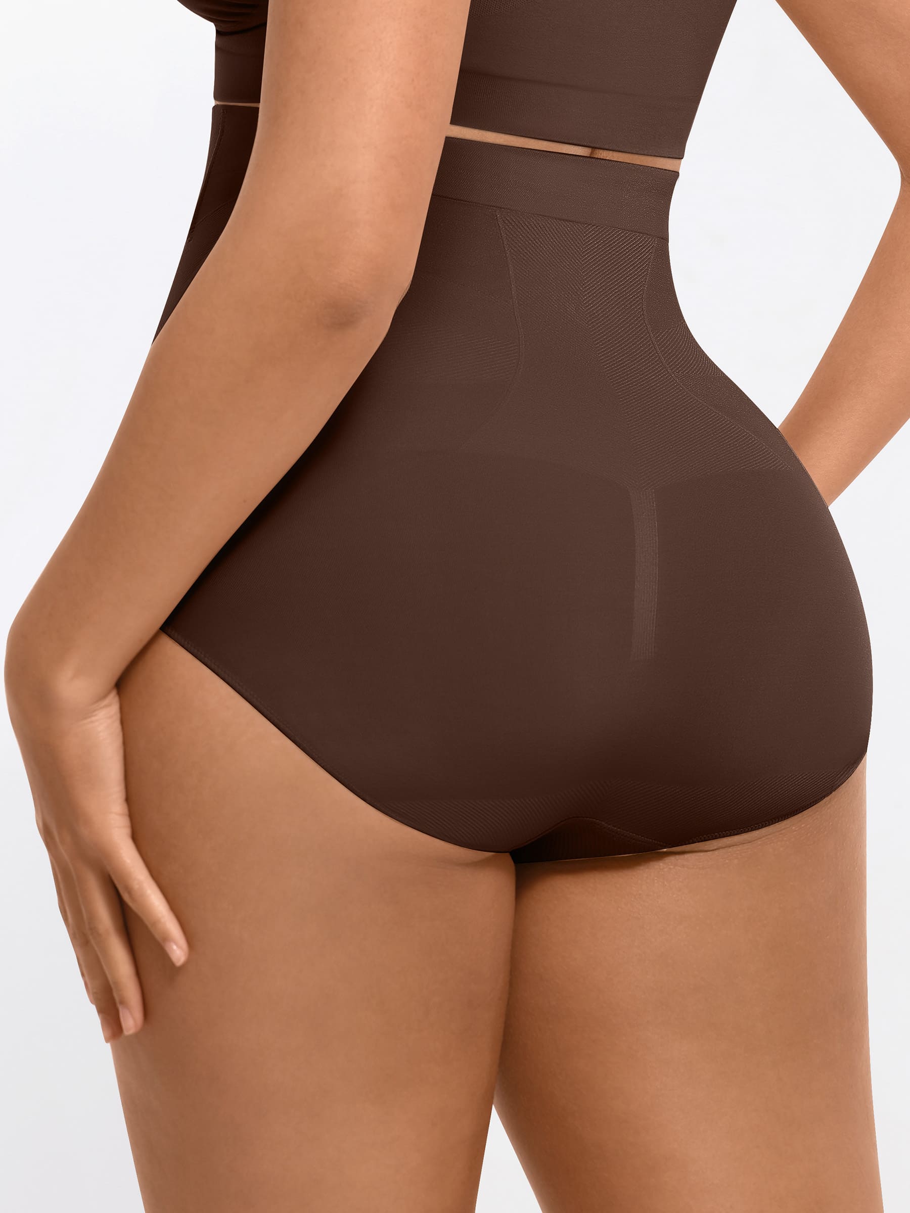 Feelingirl High-Waisted Tummy Control Seamless Shapewear Briefs