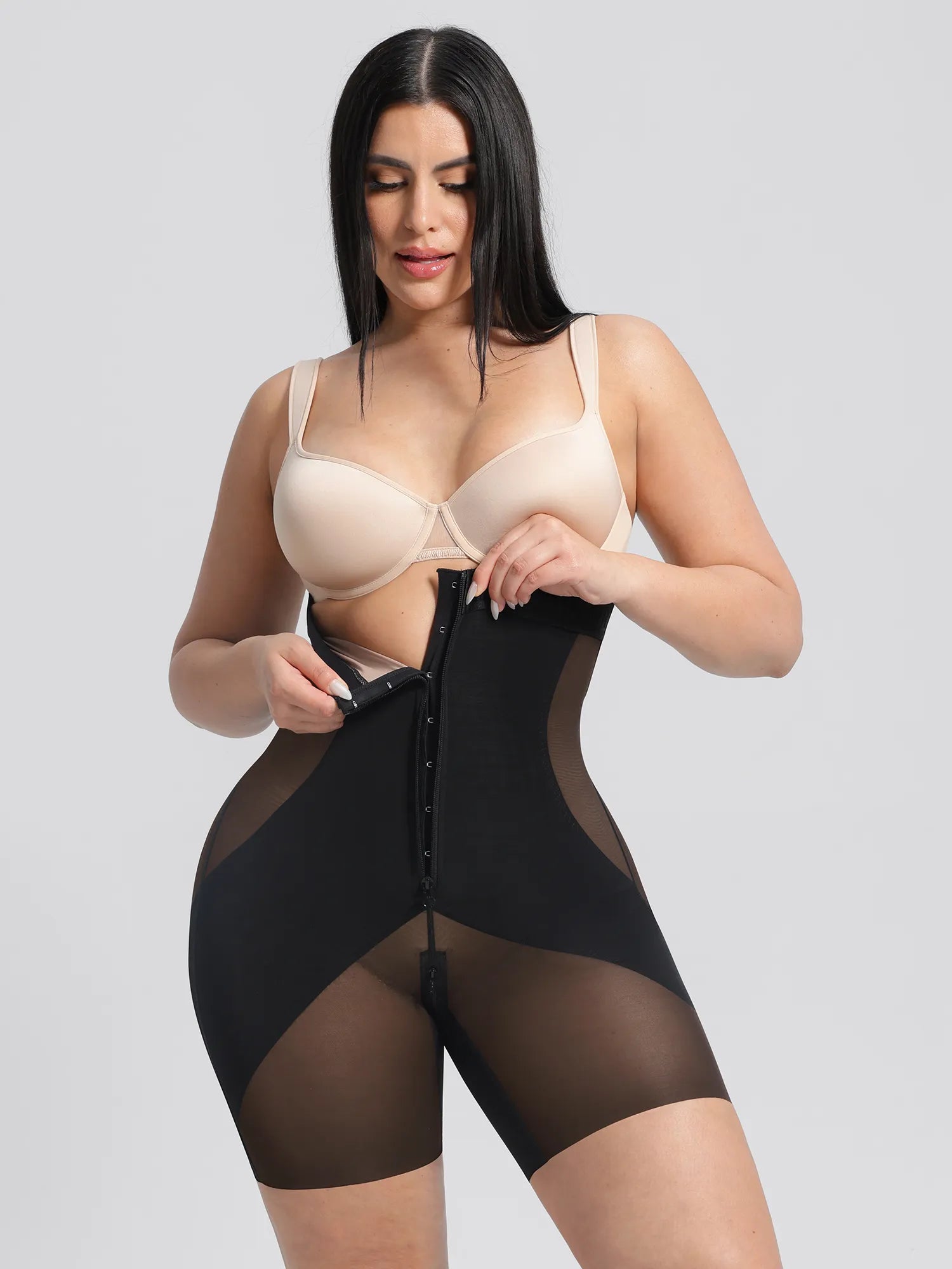 Feelingirl Inverted "Y" Compression Tummy Control Butt Lift Shaper Shorts