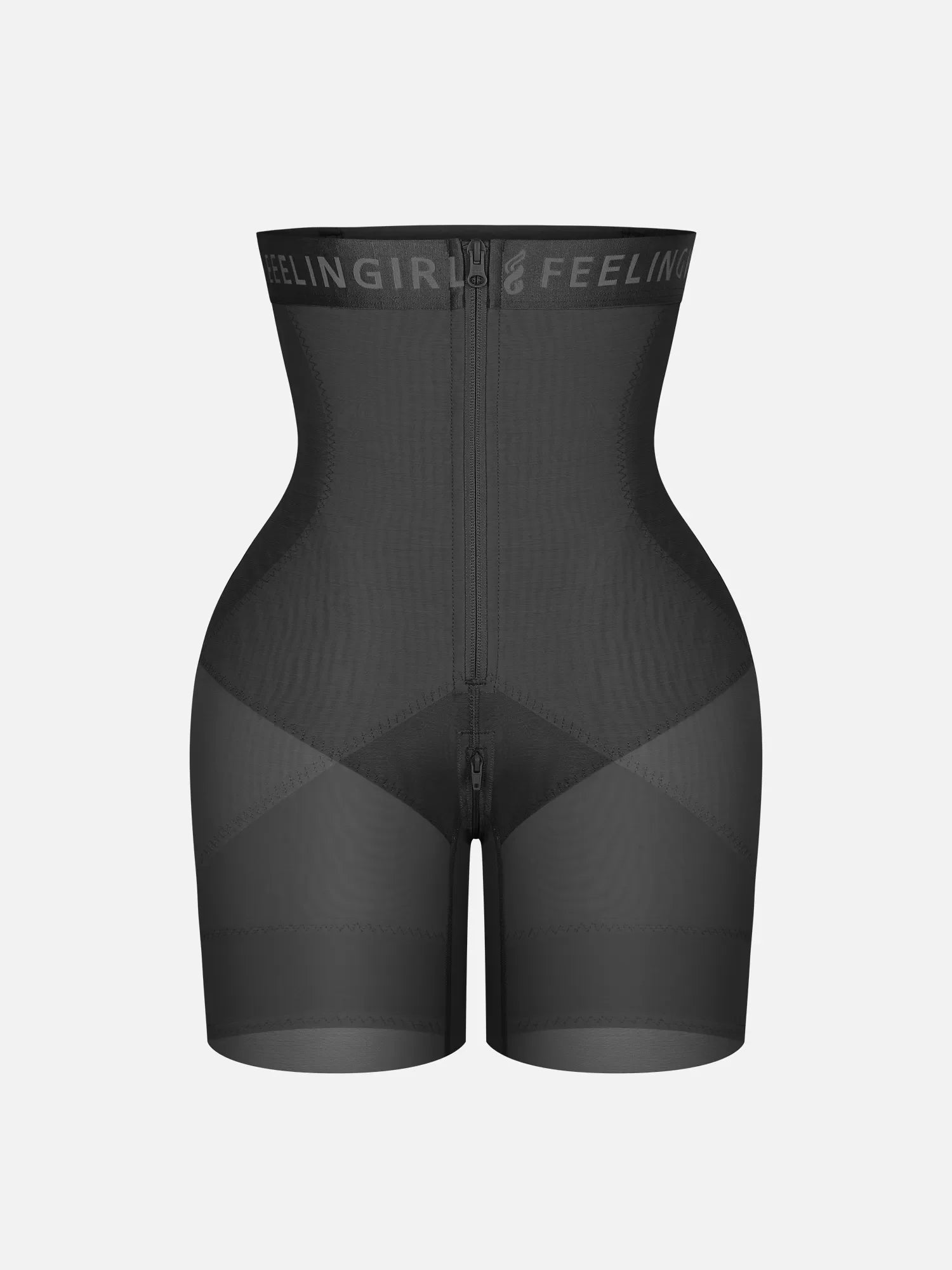 Feelingirl Inverted "Y" Compression Tummy Control Butt Lift Shaper Shorts