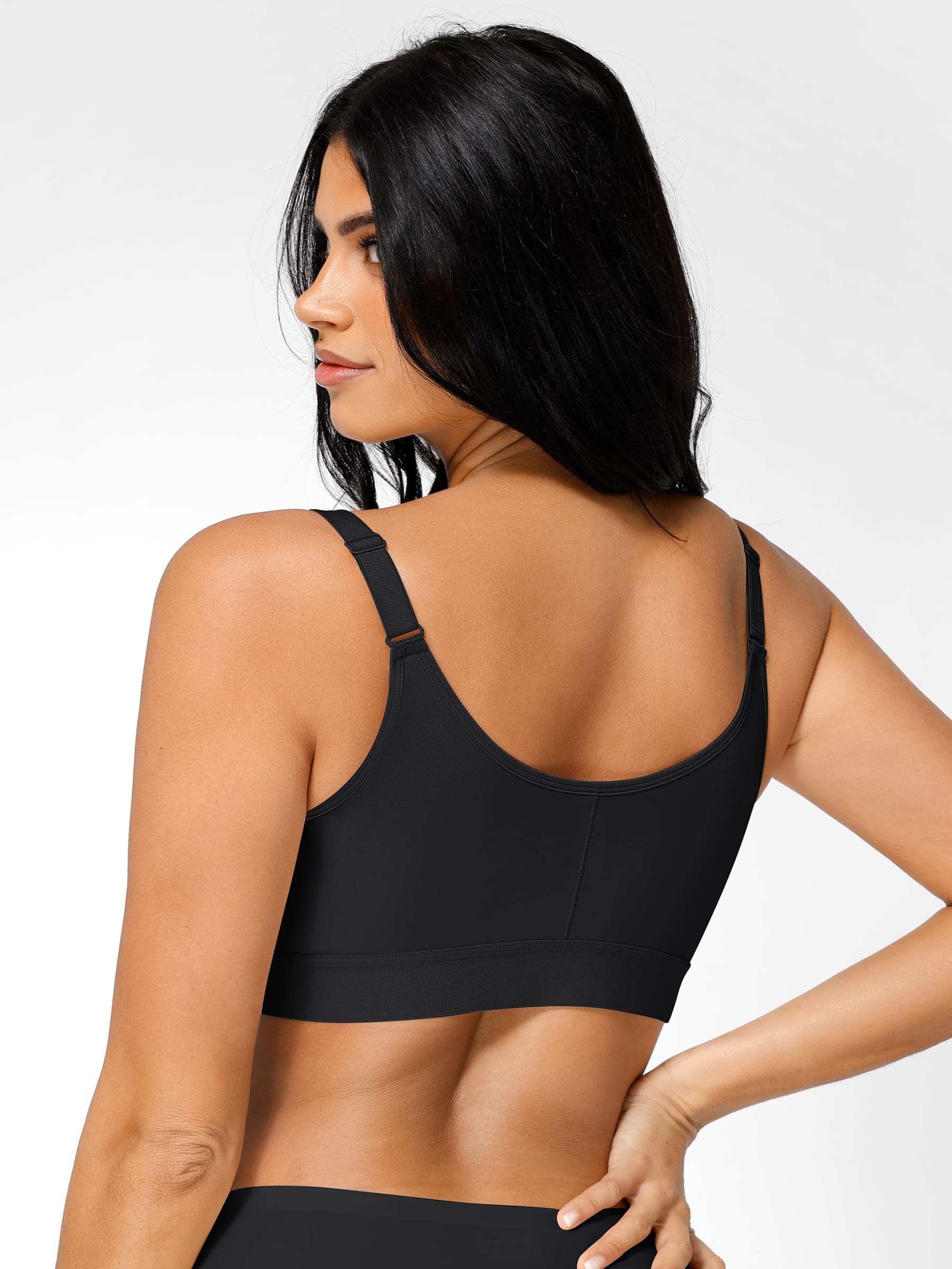 Feelingirl Post Surgery Full Coverage Compression Surgical Front Closure Mastectomy Bra