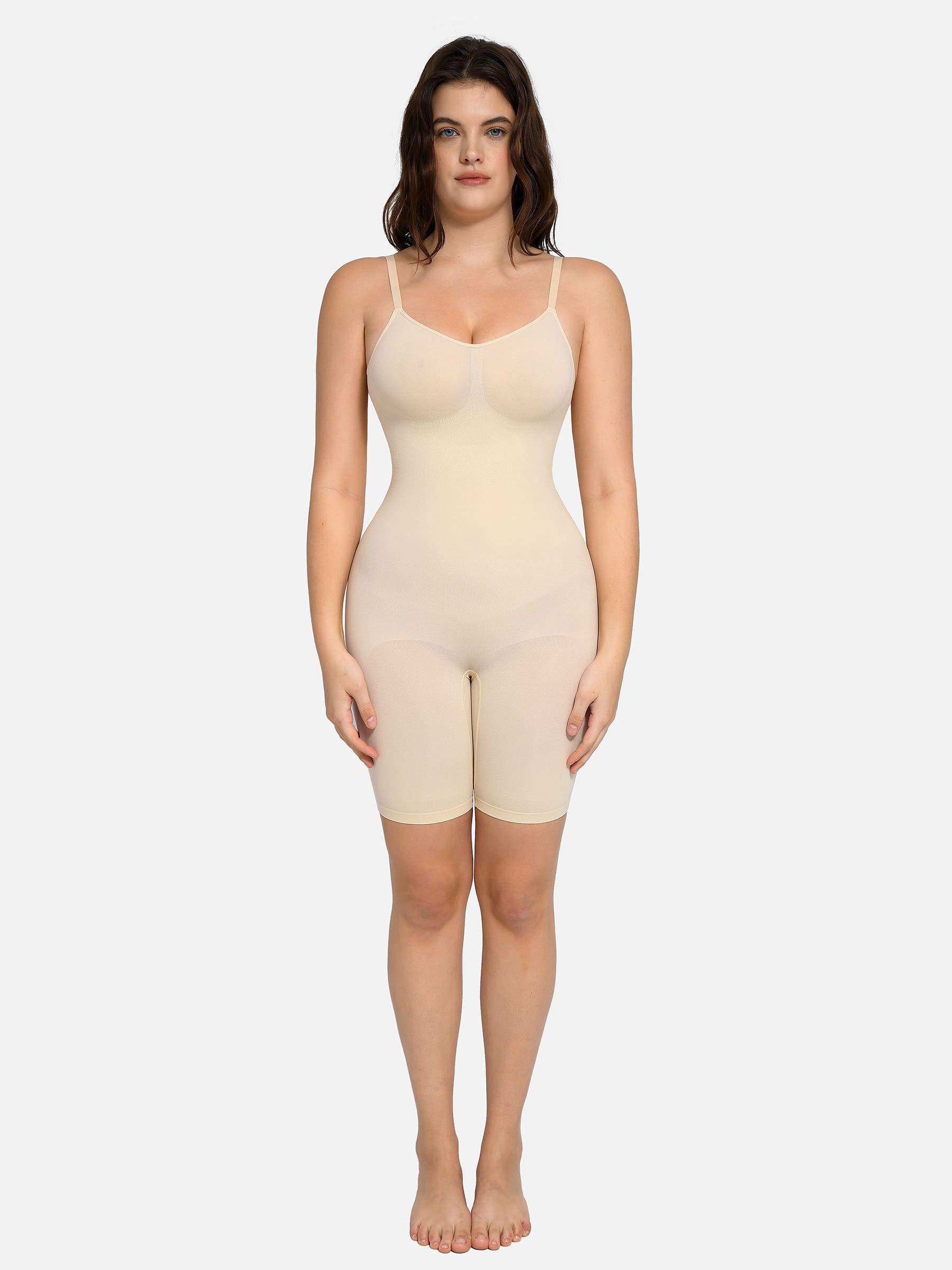 Feelingirl Seamless Boyshort Shaping Bodysuit