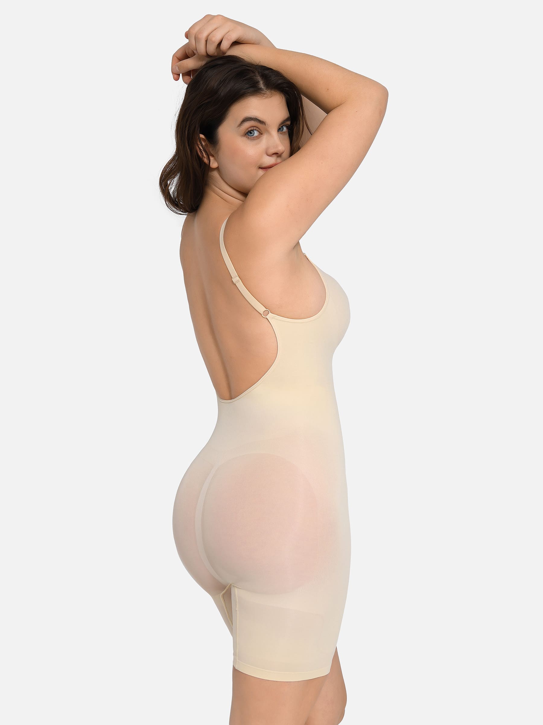 Feelingirl Seamless Boyshort Shaping Bodysuit