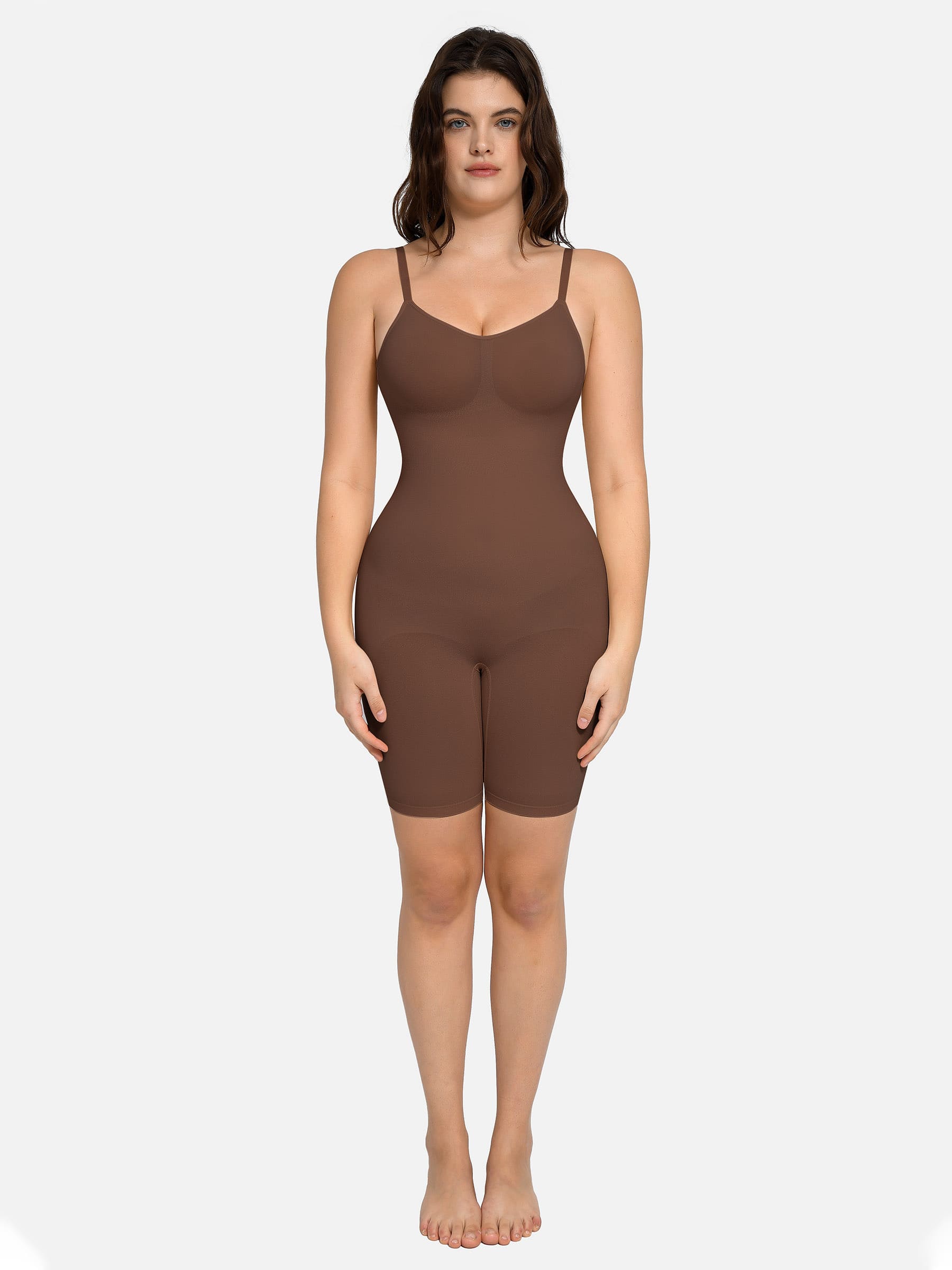 Feelingirl Seamless Boyshort Shaping Bodysuit
