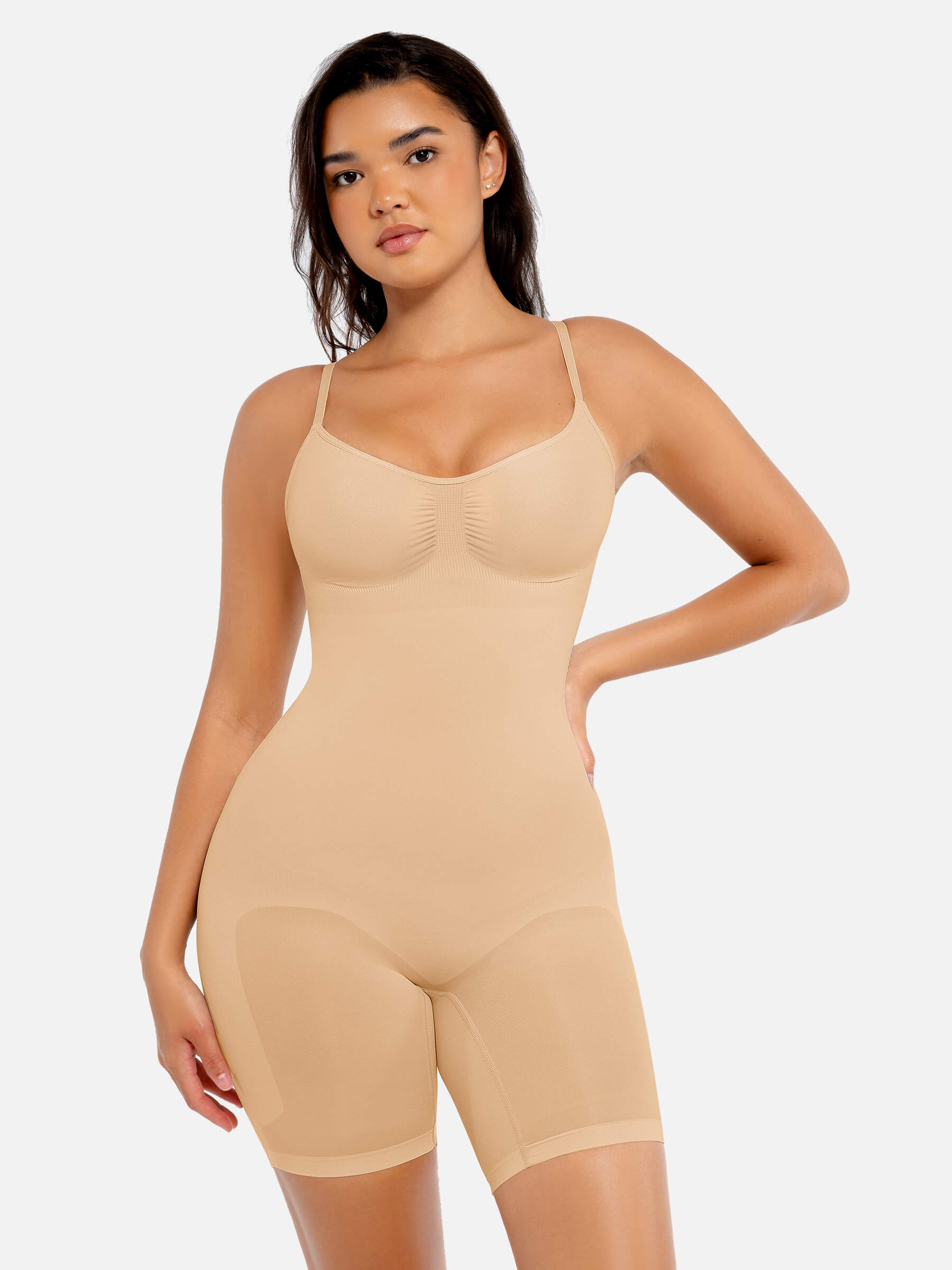 Feelingirl Seamless Boyshort Shaping Bodysuit