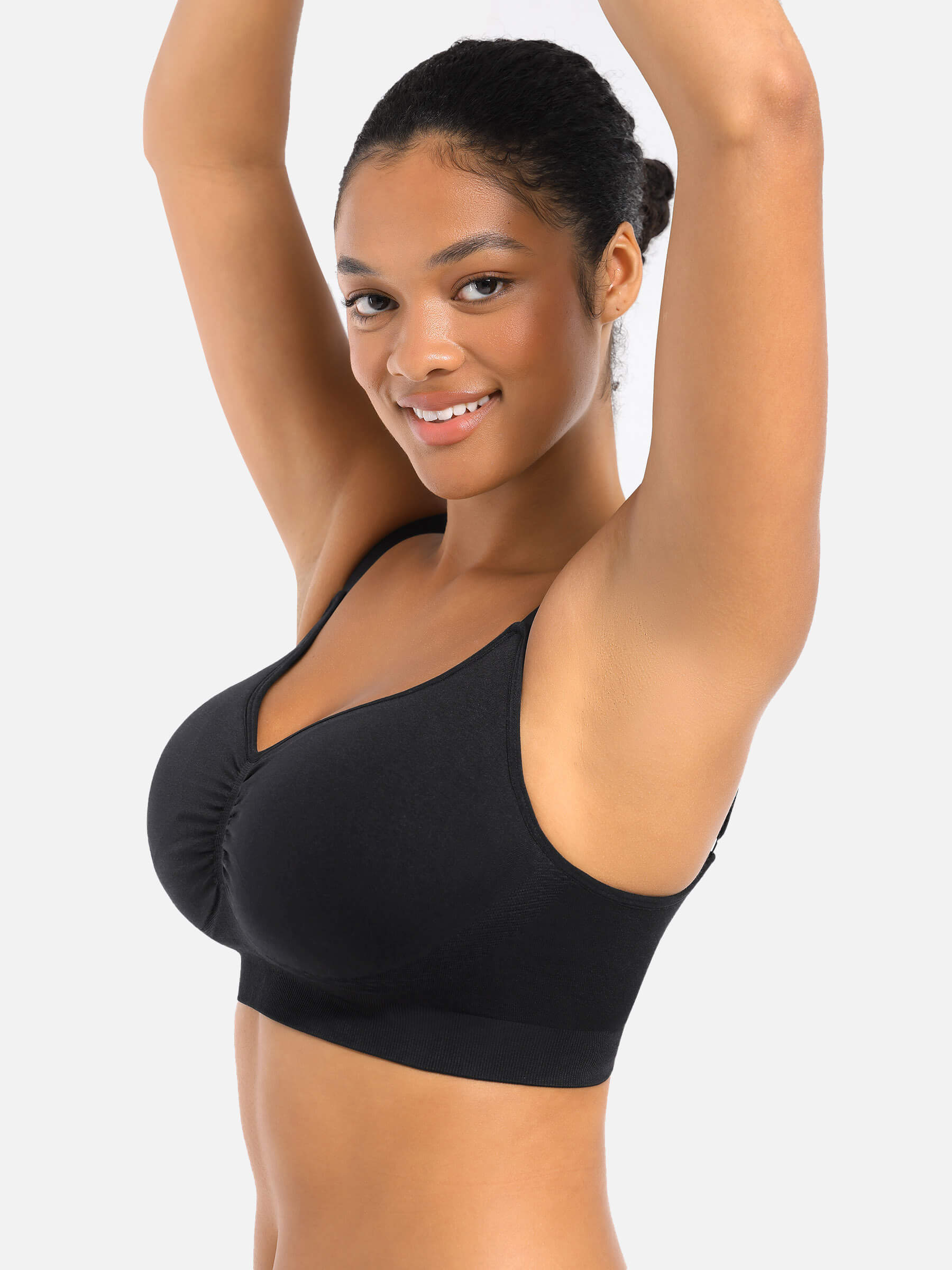 Feelingirl Seamless Everyday Bra with Built-In Soft Padding Bundle