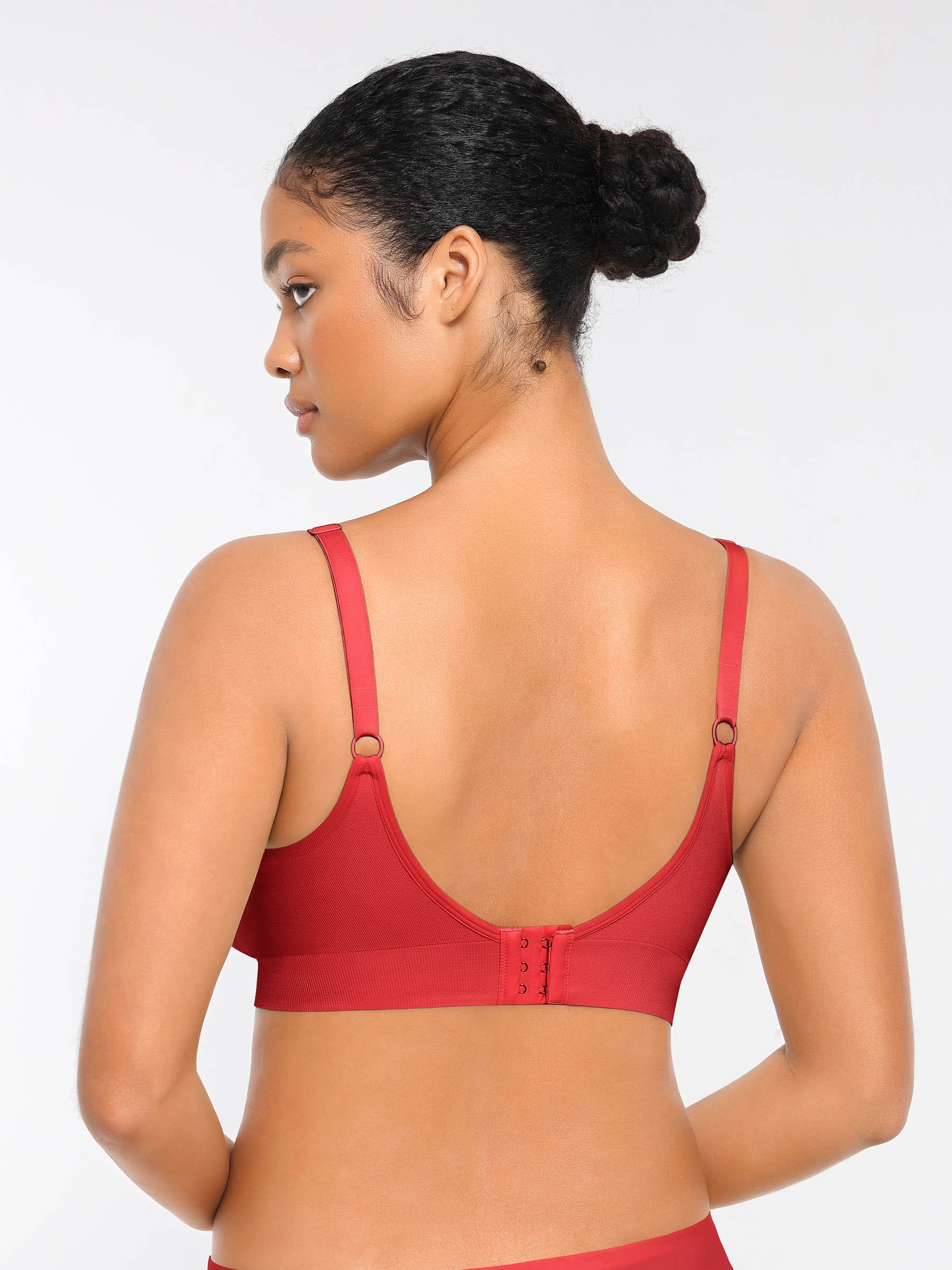 Feelingirl Seamless Everyday Bra with Built-In Soft Padding Bundle