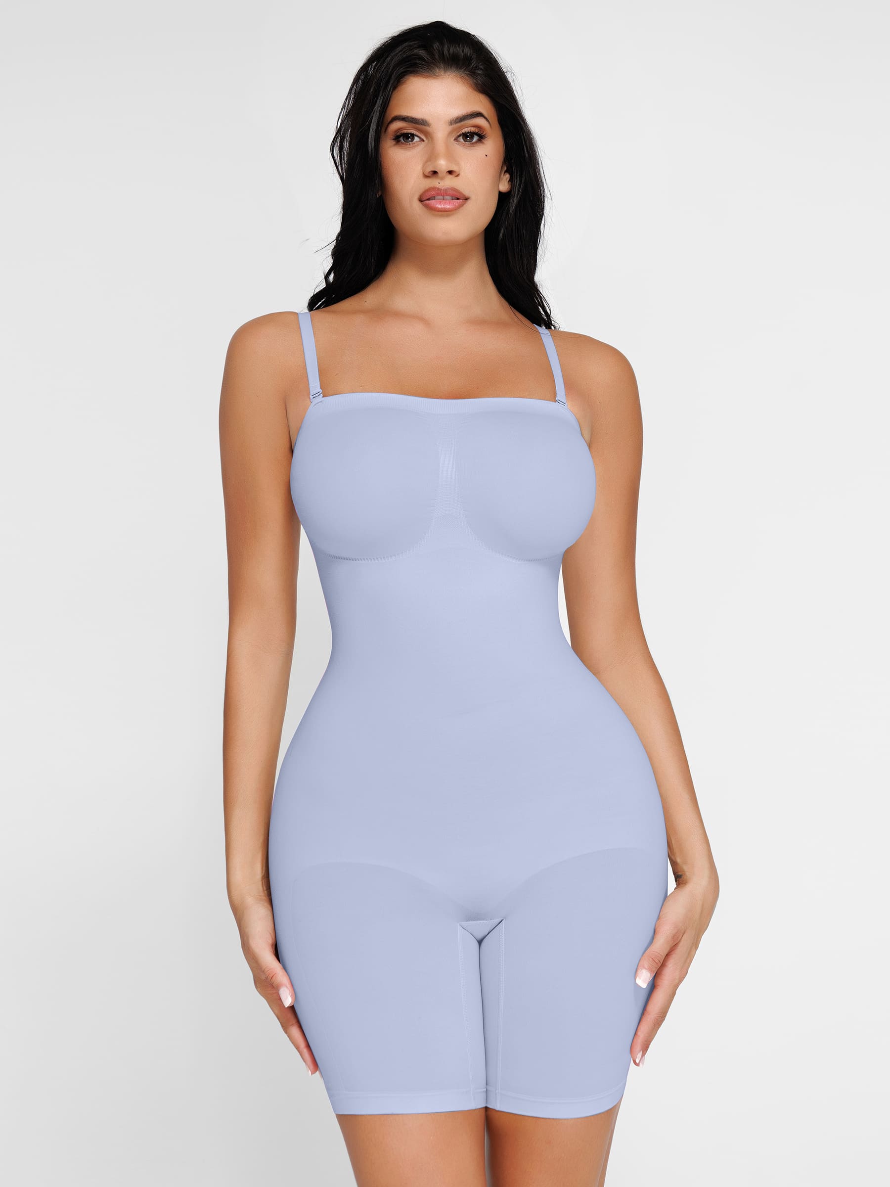 Feelingirl Seamless Strapless Bodysuit with Removable Straps