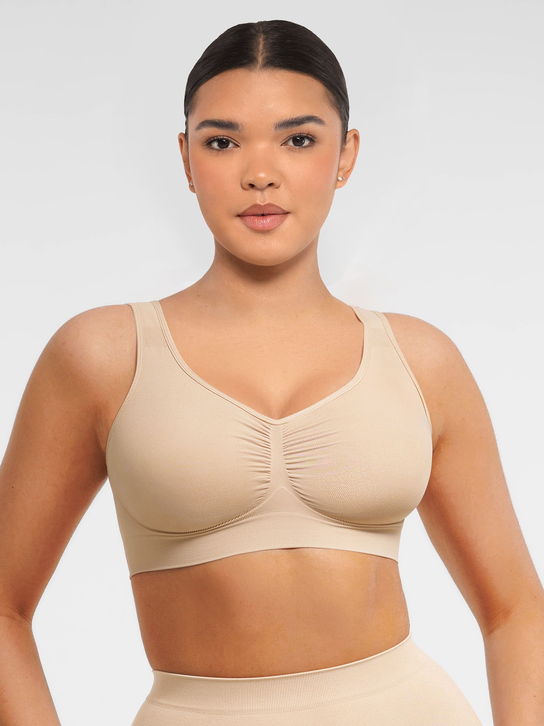 Feelingirl Seamless Wide Straps Everyday Bra