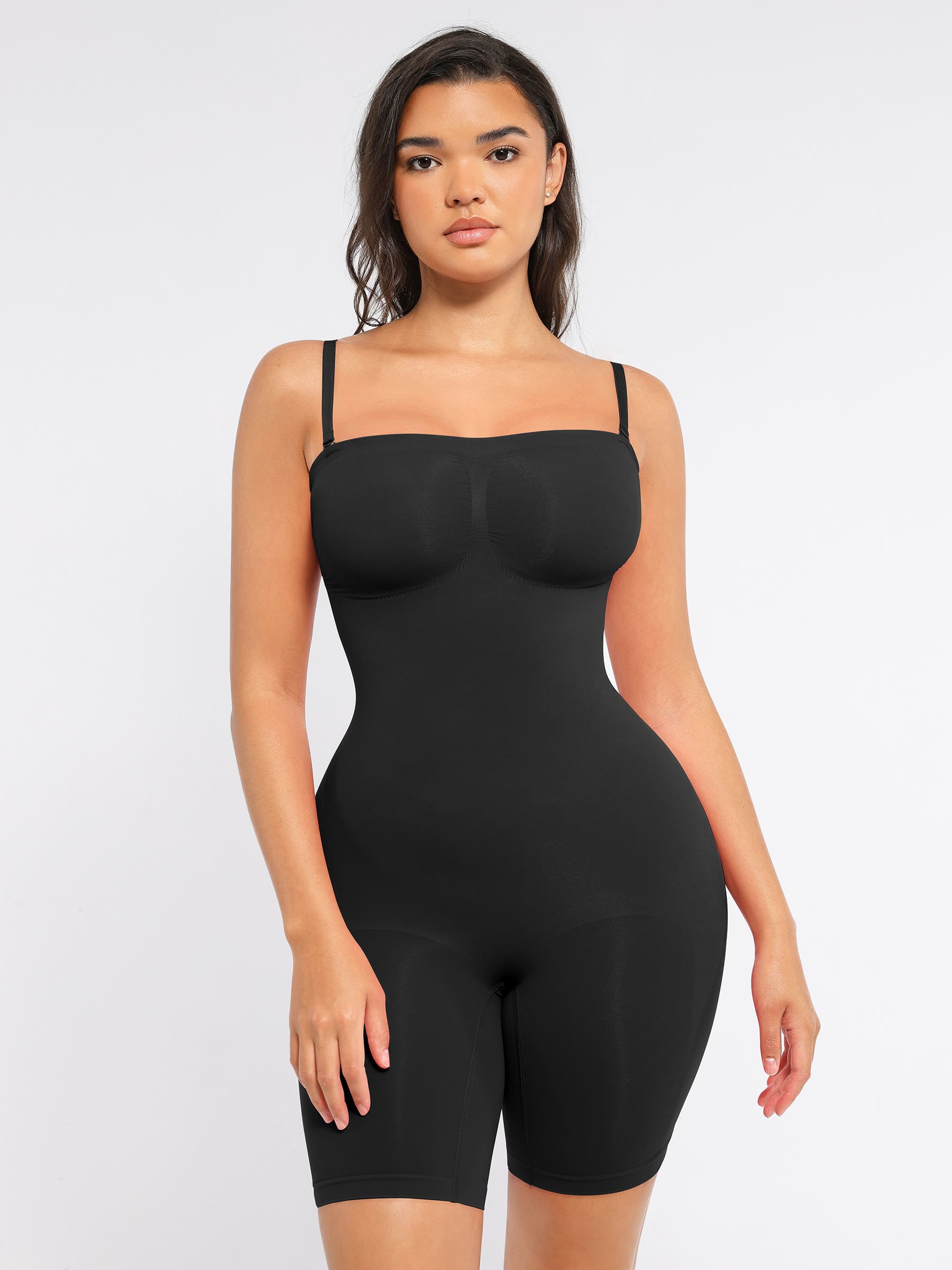 Feelingirl Strapless Seamless Bodysuit with Removable Straps