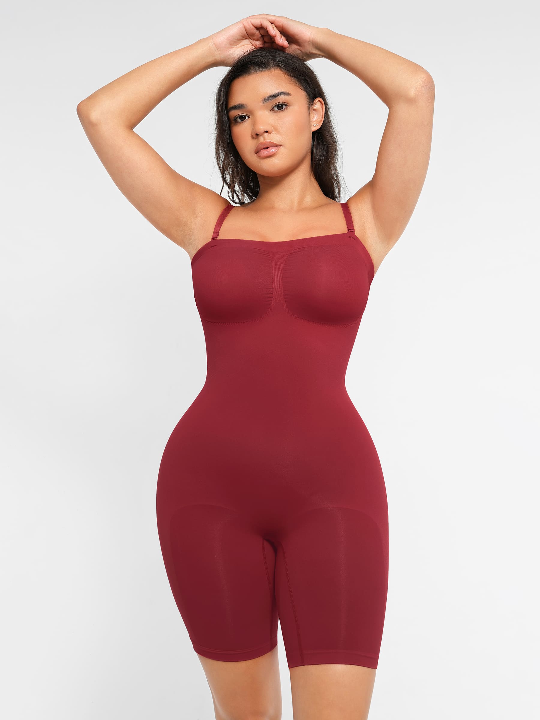 Feelingirl Strapless Seamless Bodysuit with Removable Straps