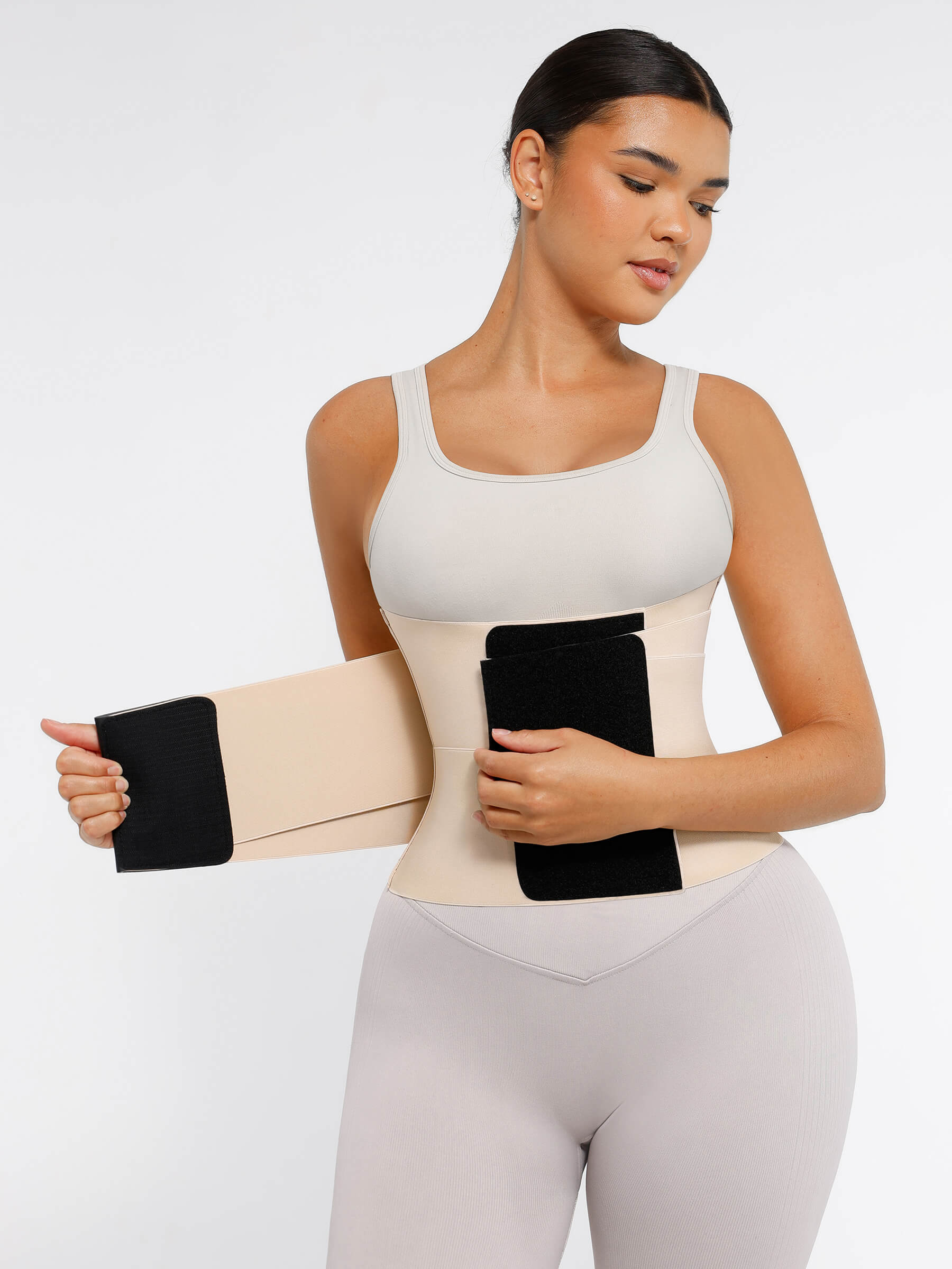 Feelingirl Triple Wrap Tummy Control Waist Trainer Belt