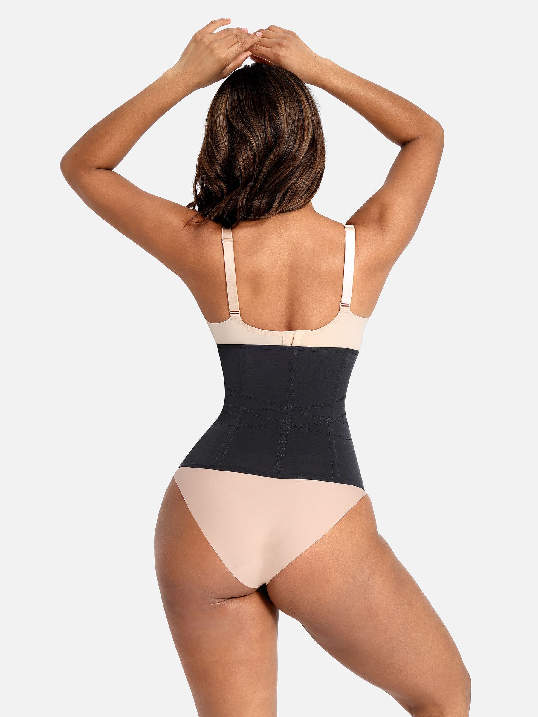 Feelingirl Waist Trainer for Women – Mesh Corset Body Shaper with Steel Bones