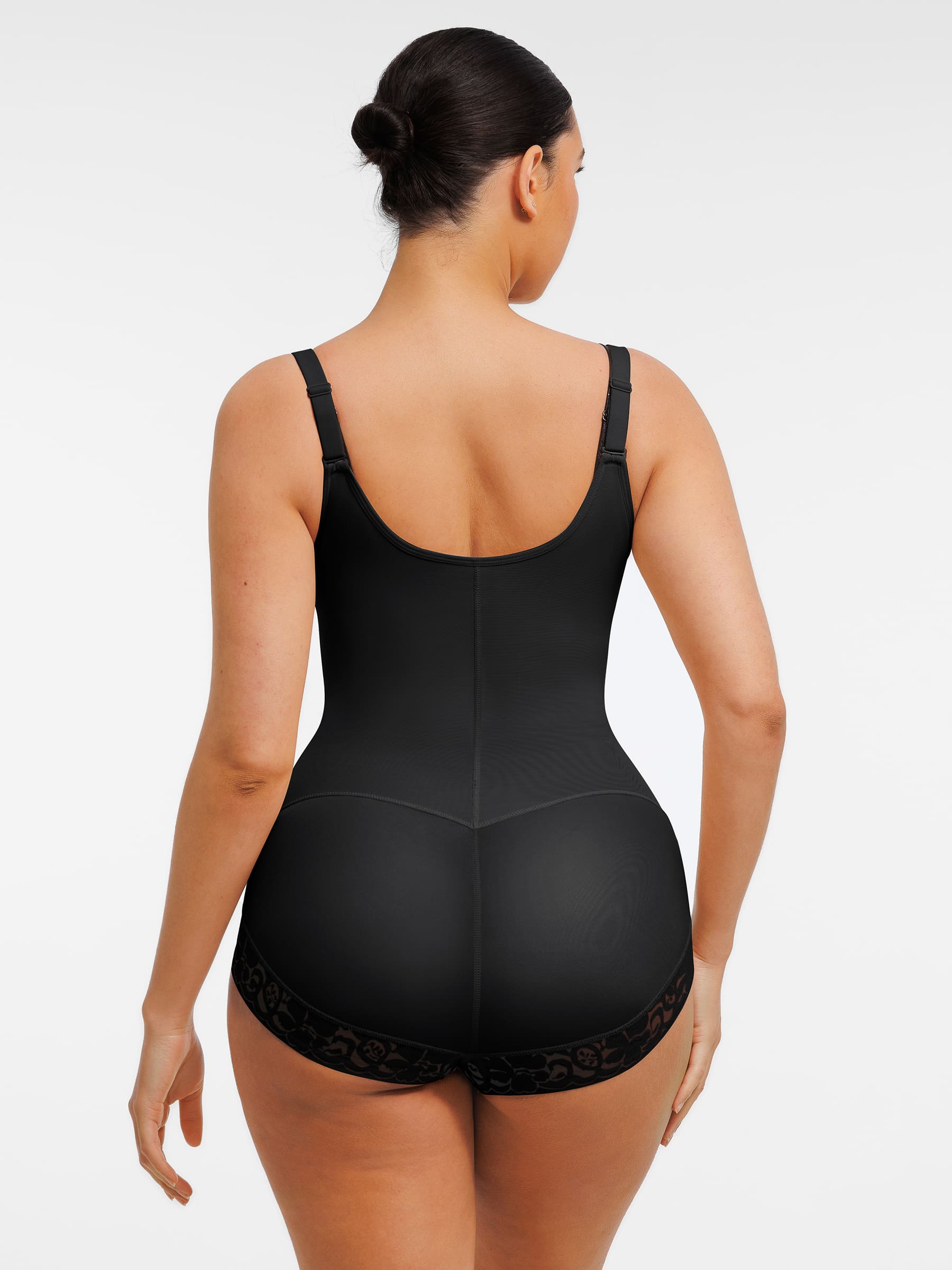Feelingirl U-Plunge Front Adjustable Zipper Shapewear