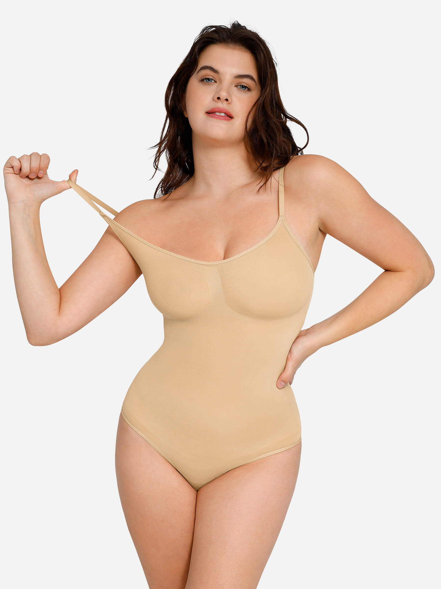 Feelingirl Everyday Wear Seamless Thong Bodysuit