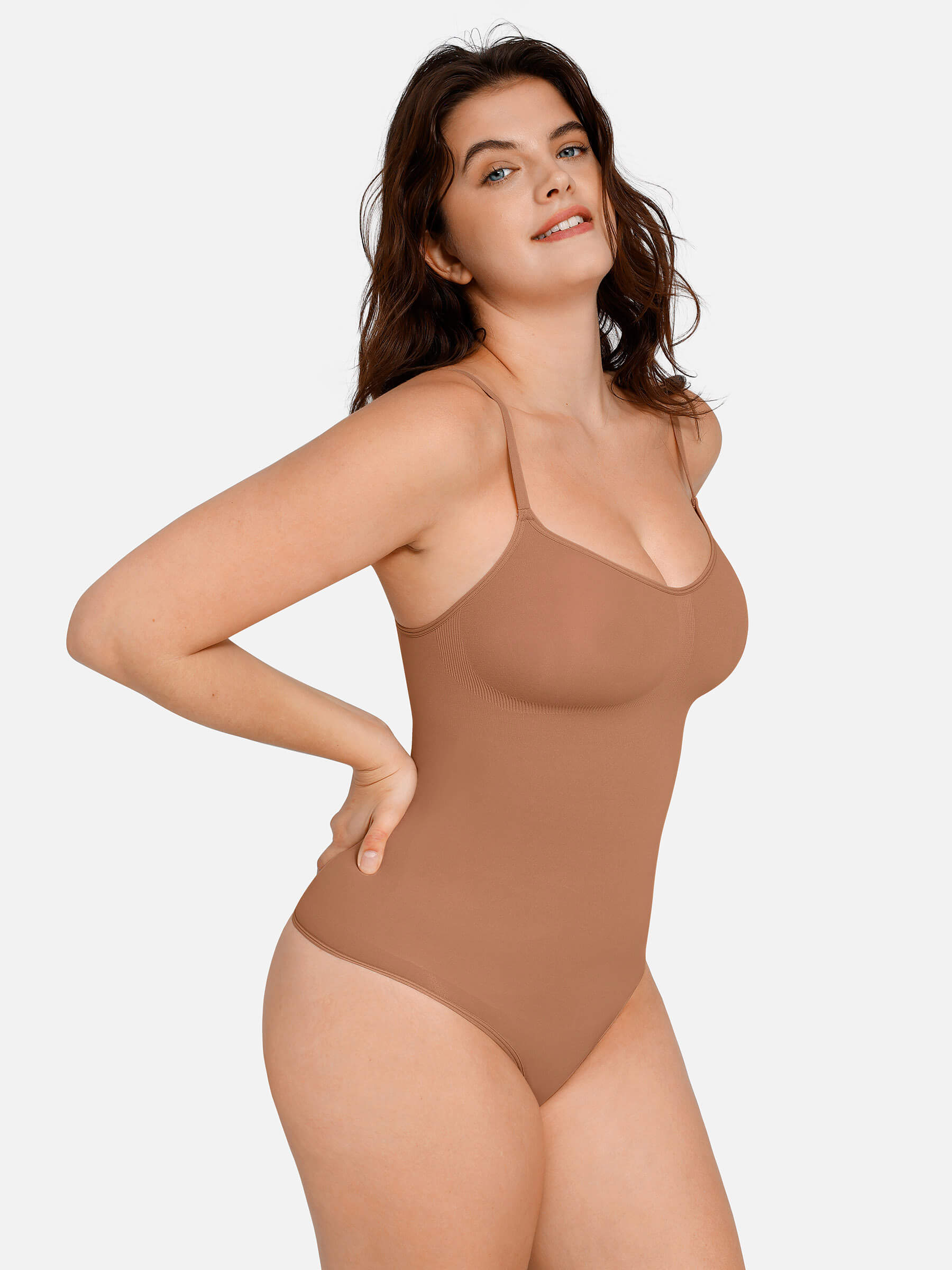 Feelingirl Everyday Wear Seamless Thong Bodysuit
