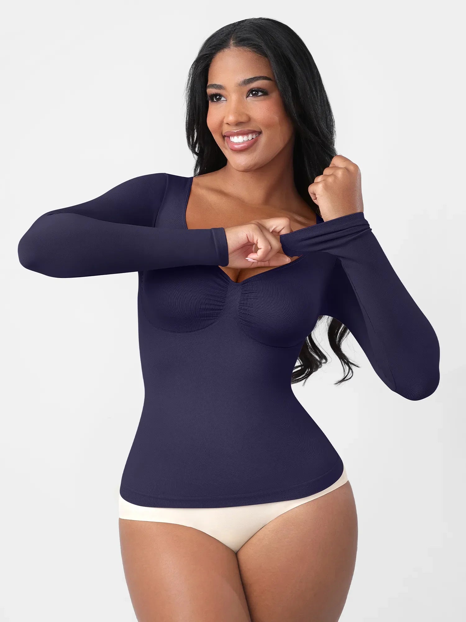 Feelingirl Everyday Seamless Long Sleeve Shaper