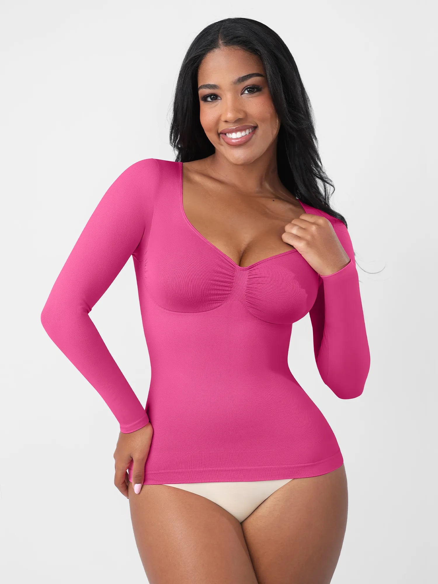 Feelingirl Everyday Seamless Long Sleeve Shaper