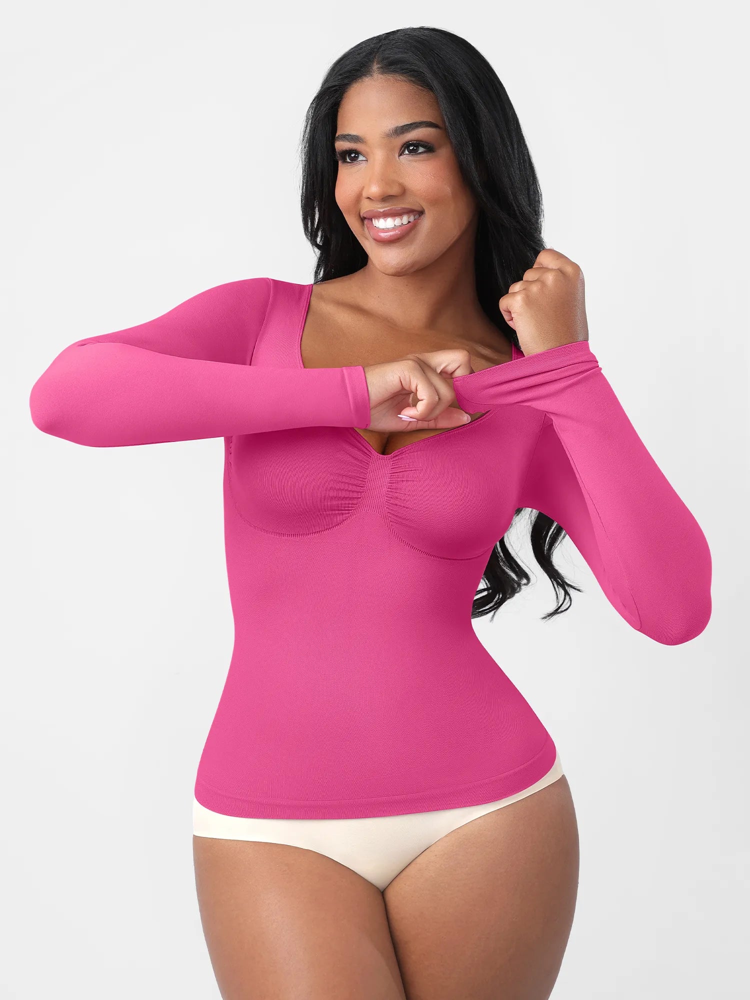 Feelingirl Everyday Seamless Long Sleeve Shaper