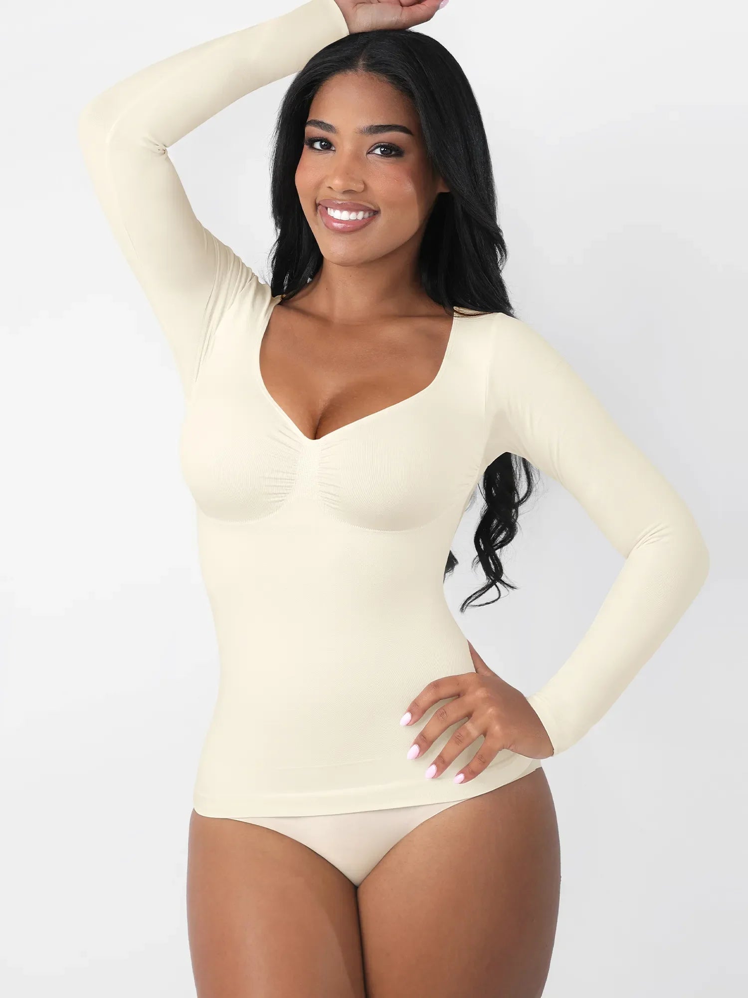 Feelingirl Everyday Seamless Long Sleeve Shaper
