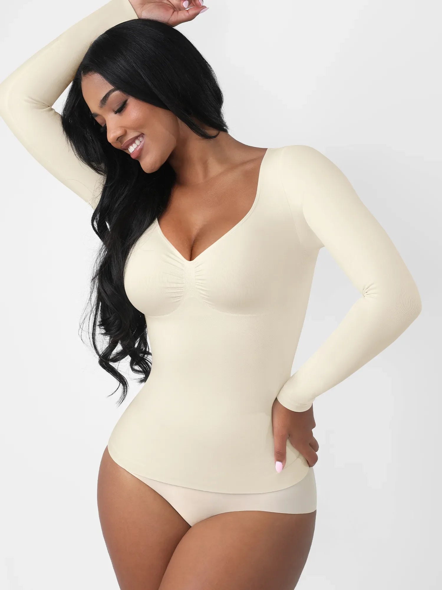 Feelingirl Everyday Seamless Long Sleeve Shaper