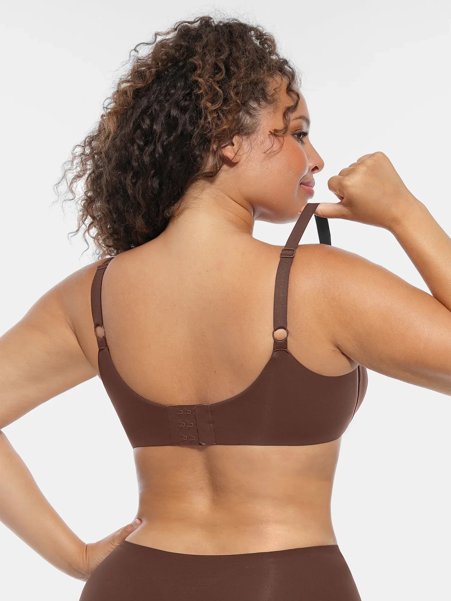 Feelingirl Underwire Adjustable Deep V-neck Bra