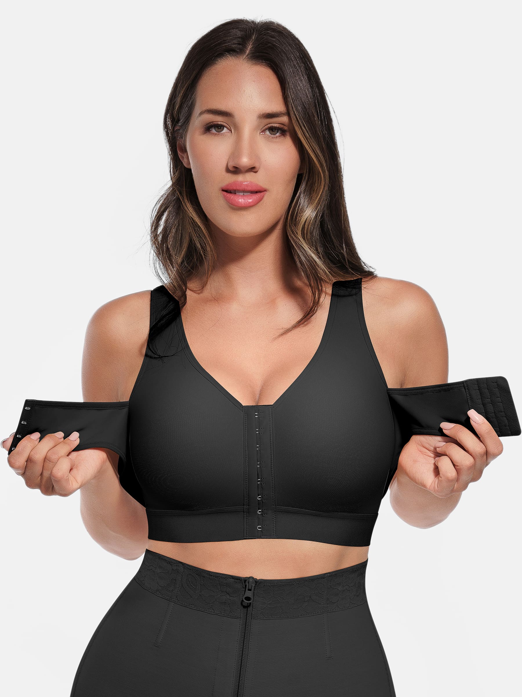 Divinegirl Post-Surgical Full Coverage Bra With Support Band