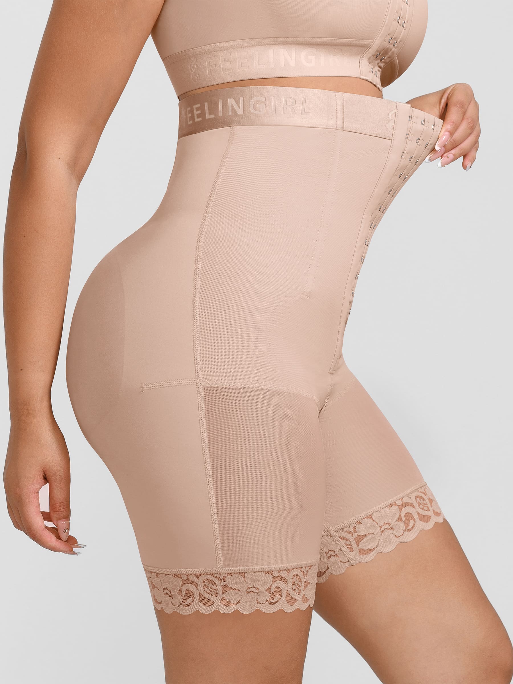 Feelingirl Steel-Boned High-Waist Shaper