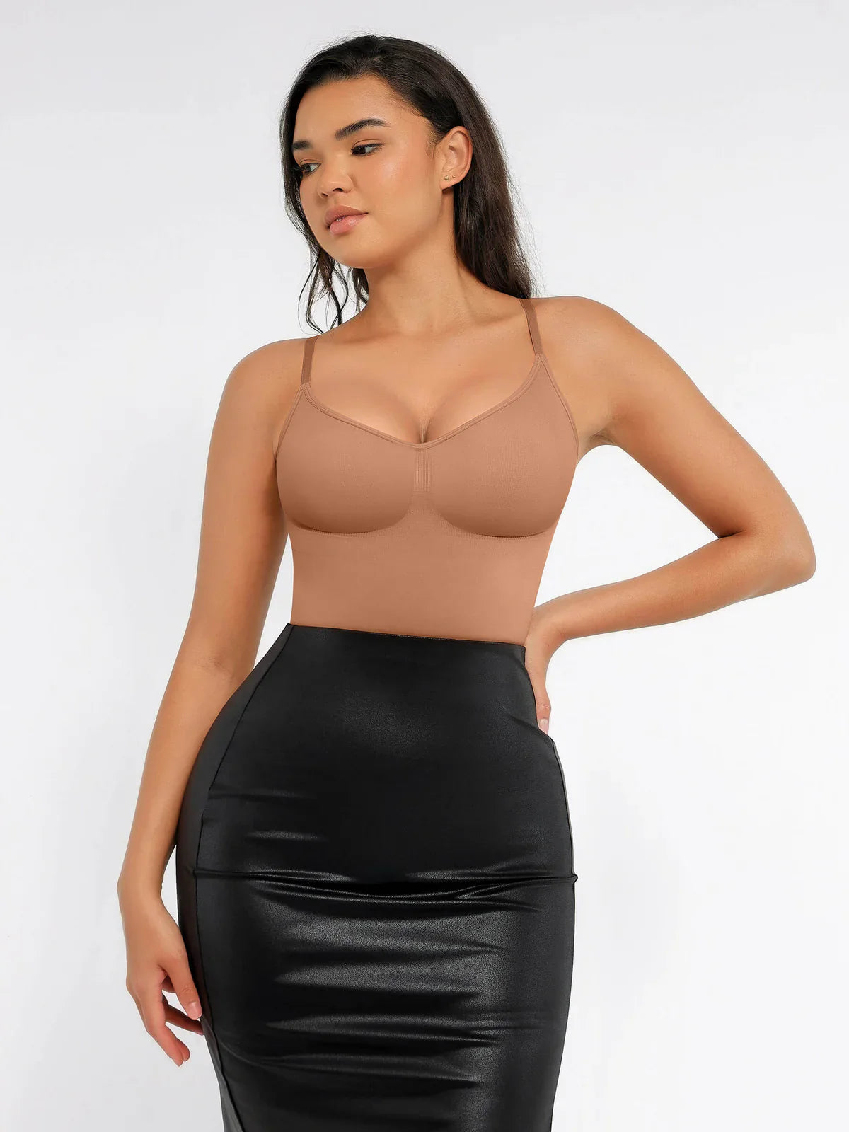 Feelingirl Tummy Control Seamless Thong Bodysuit