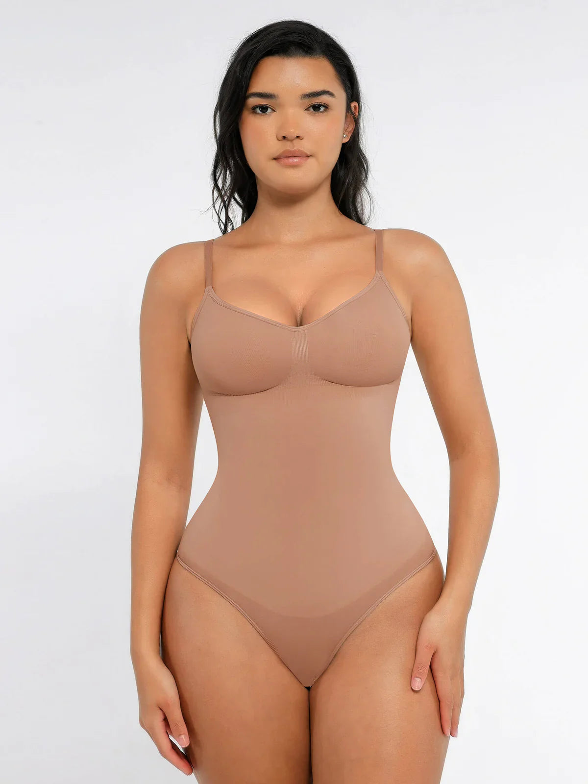 Feelingirl Tummy Control Seamless Thong Bodysuit