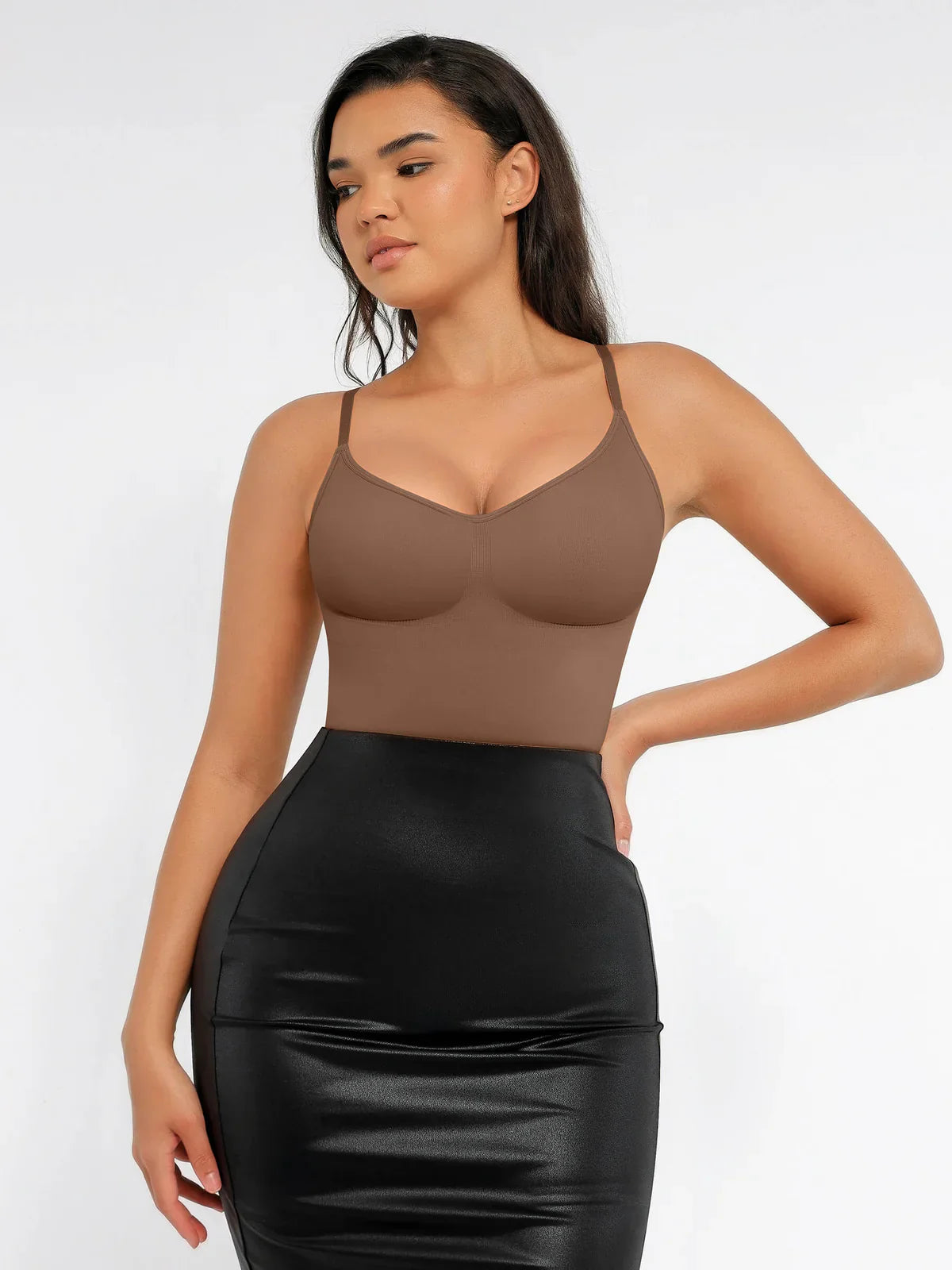Feelingirl Tummy Control Seamless Thong Bodysuit