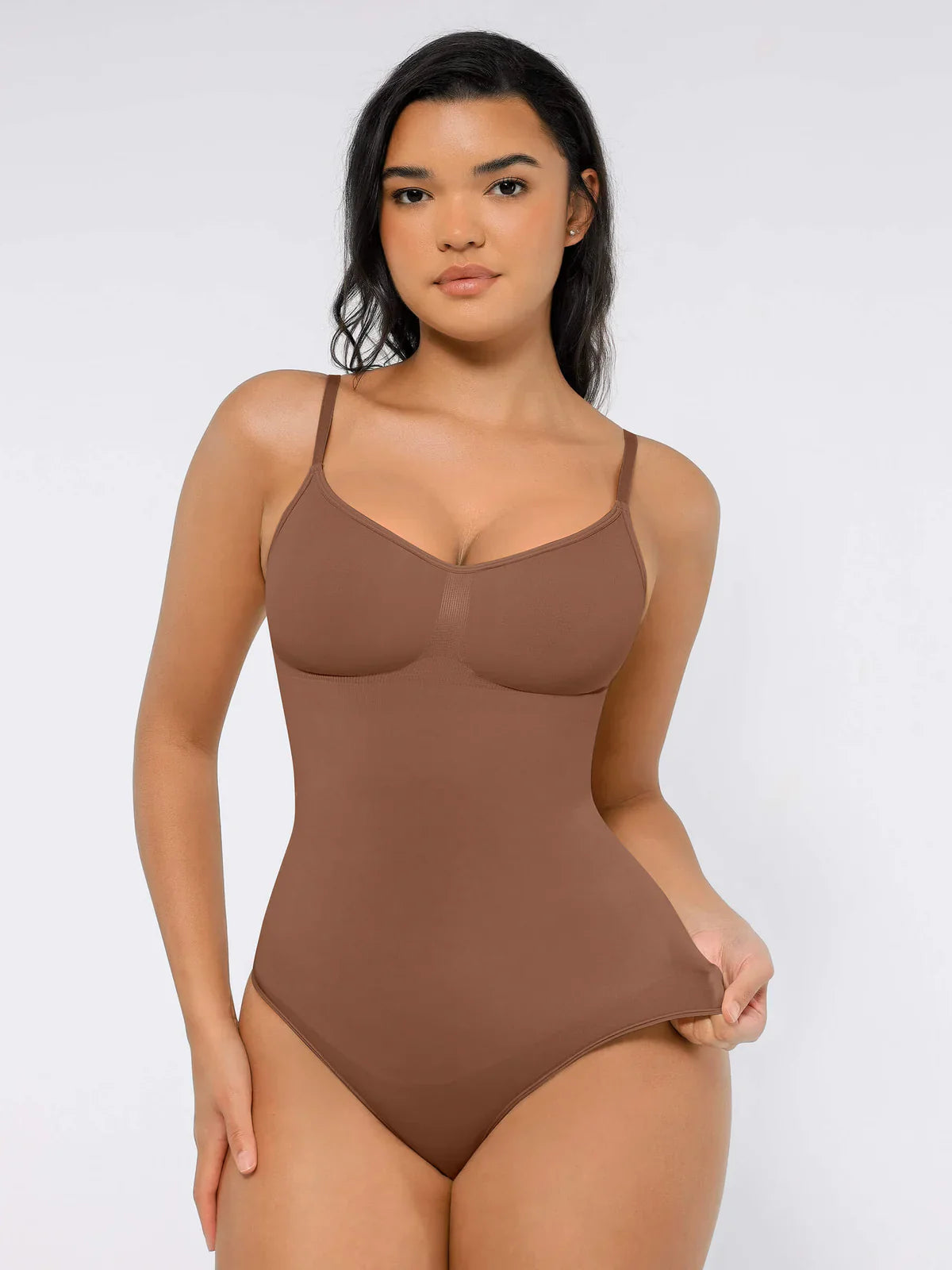 Feelingirl Tummy Control Seamless Thong Bodysuit
