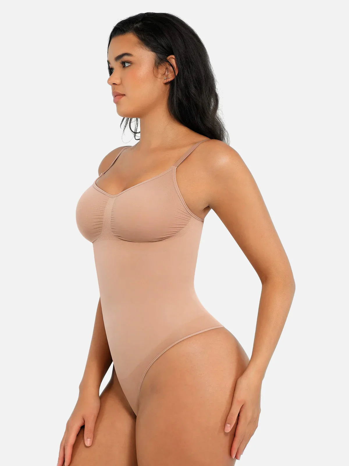 Feelingirl Tummy Control Seamless Thong Bodysuit