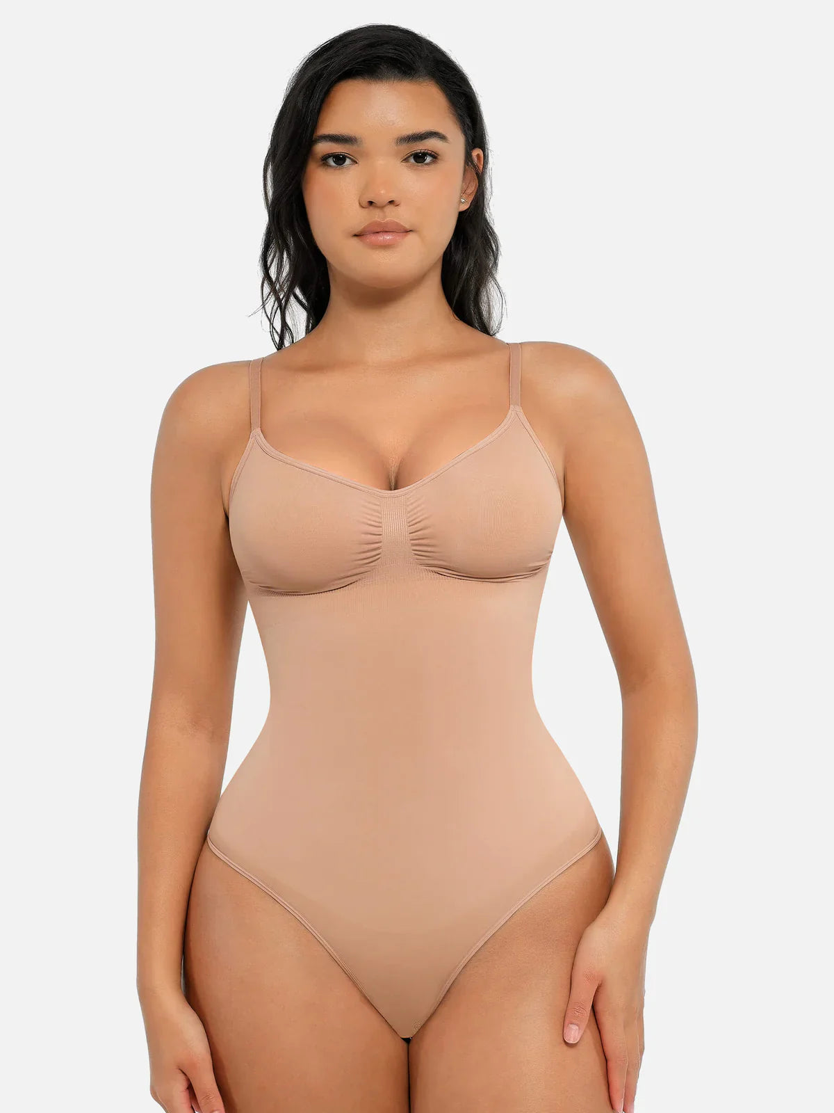Feelingirl Tummy Control Seamless Thong Bodysuit