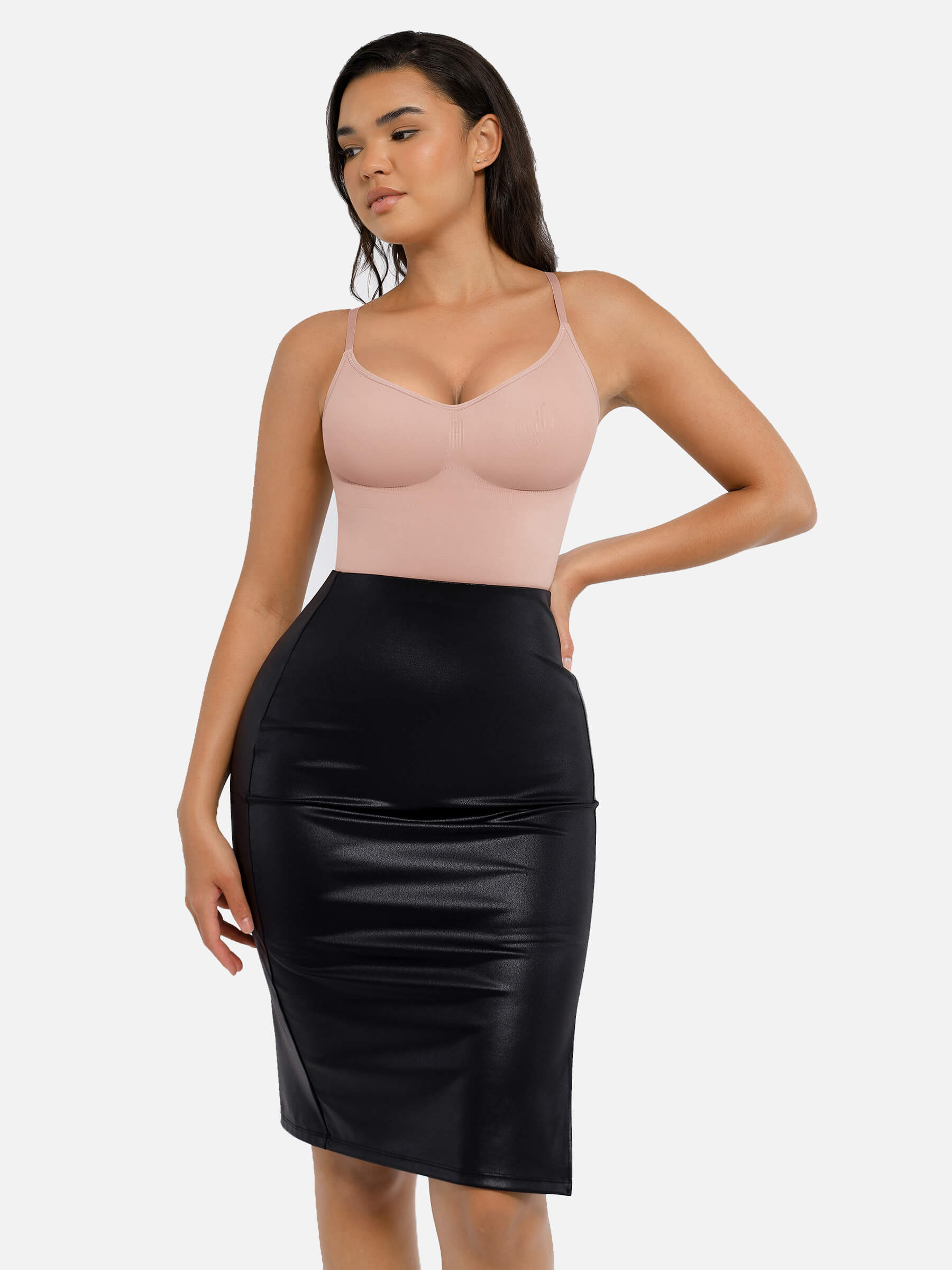 Feelingirl Tummy Control Seamless Thong Bodysuit