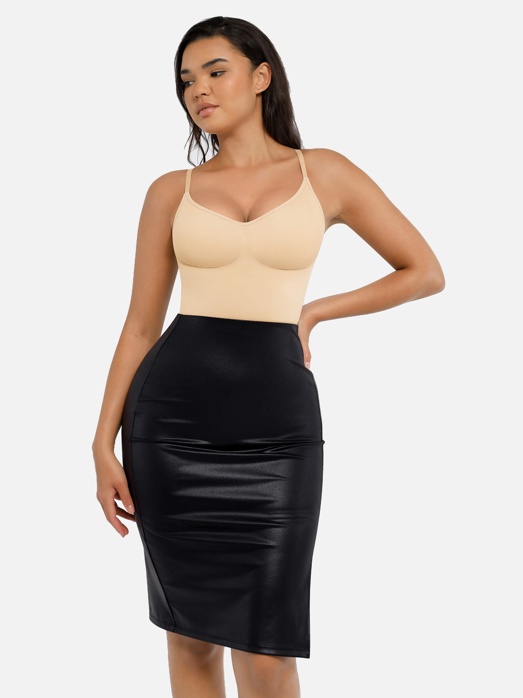 Feelingirl Tummy Control Seamless Thong Bodysuit