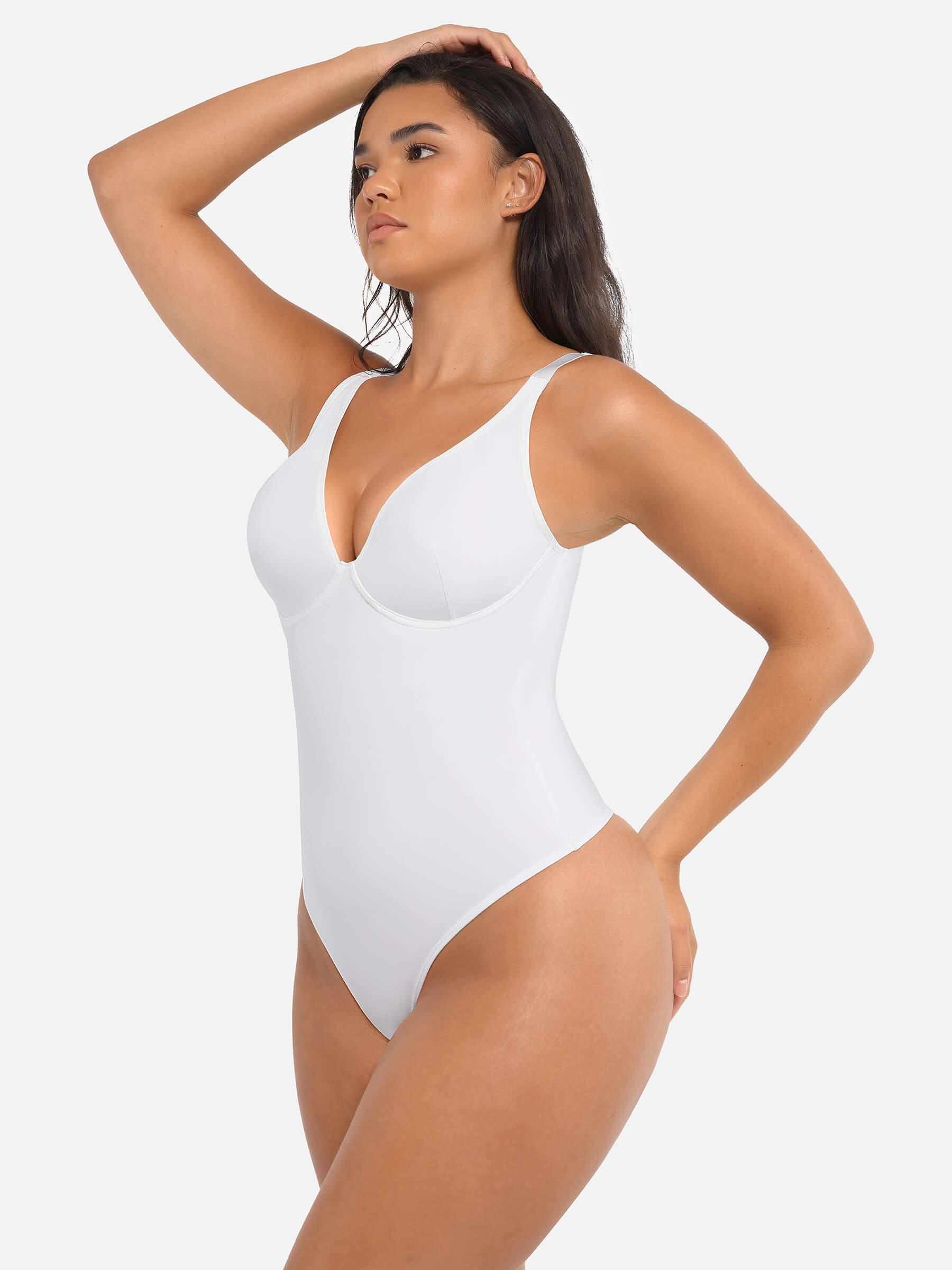 Divinegirl V Neck Tummy Control Bodysuit